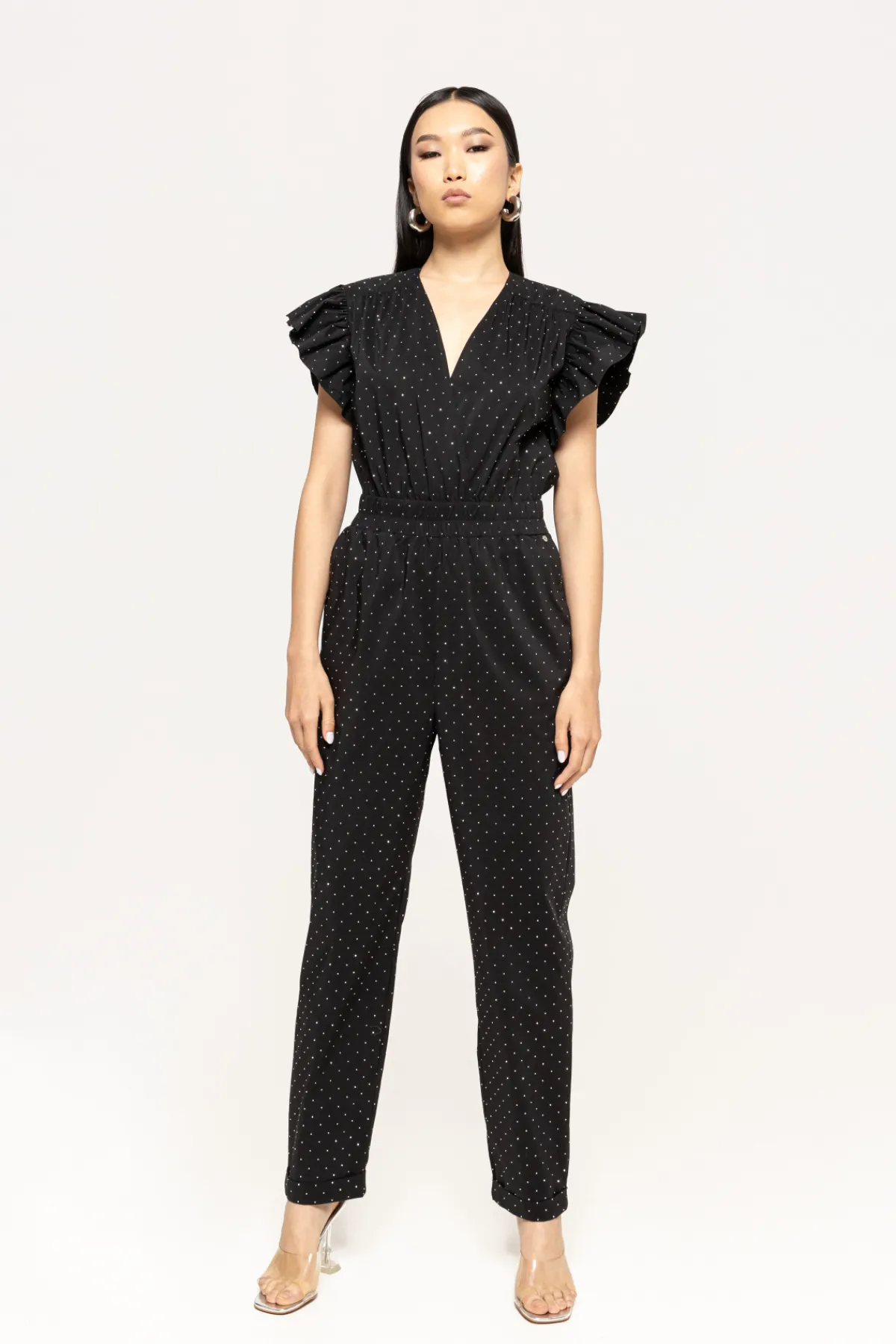 Store Rhinestone-embellished poplin jumpsuit Jumpsuits