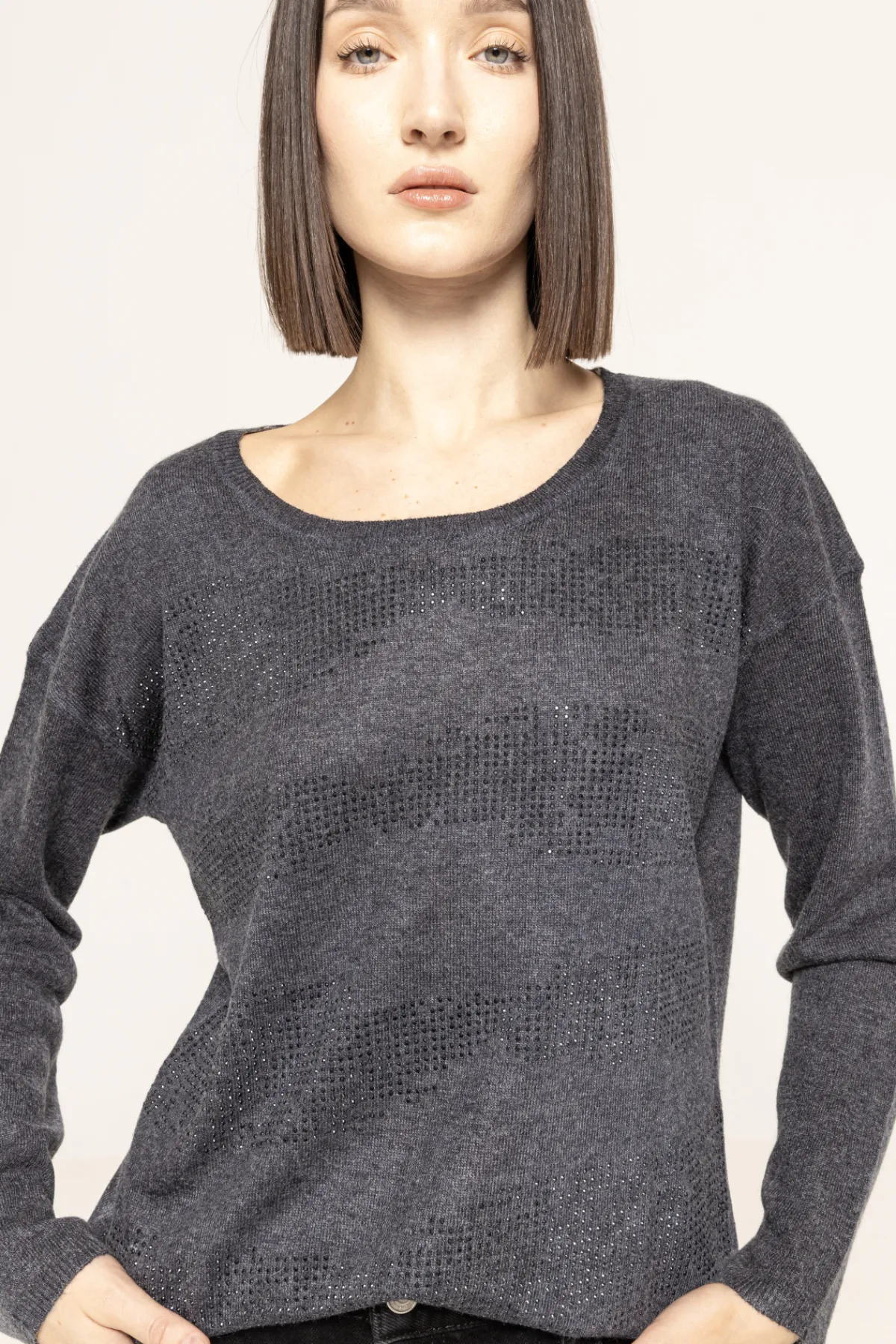 Best Rhinestone-embellished top Knitwear