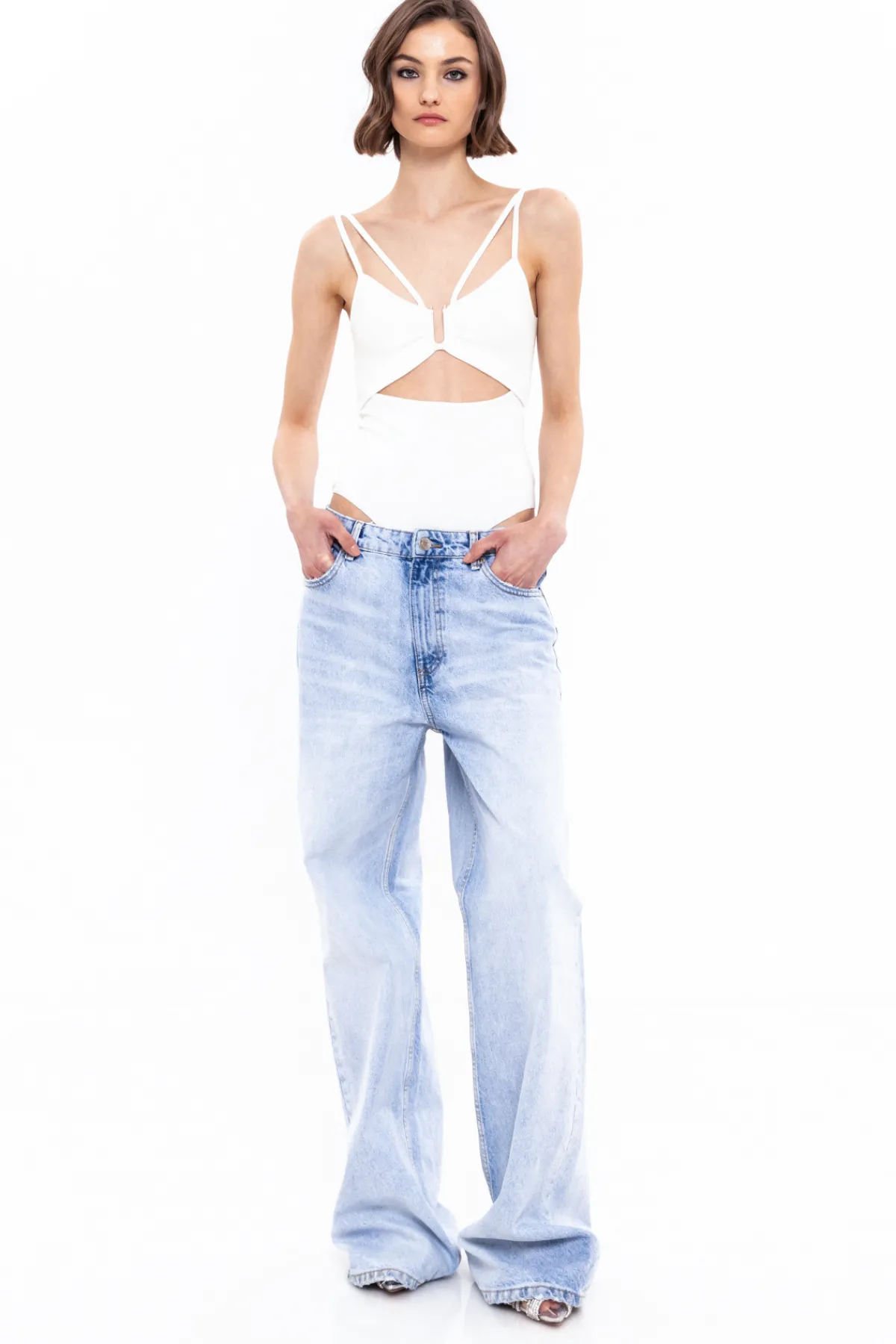 Shop Ribbed-knit bodysuit Knitwear | Body