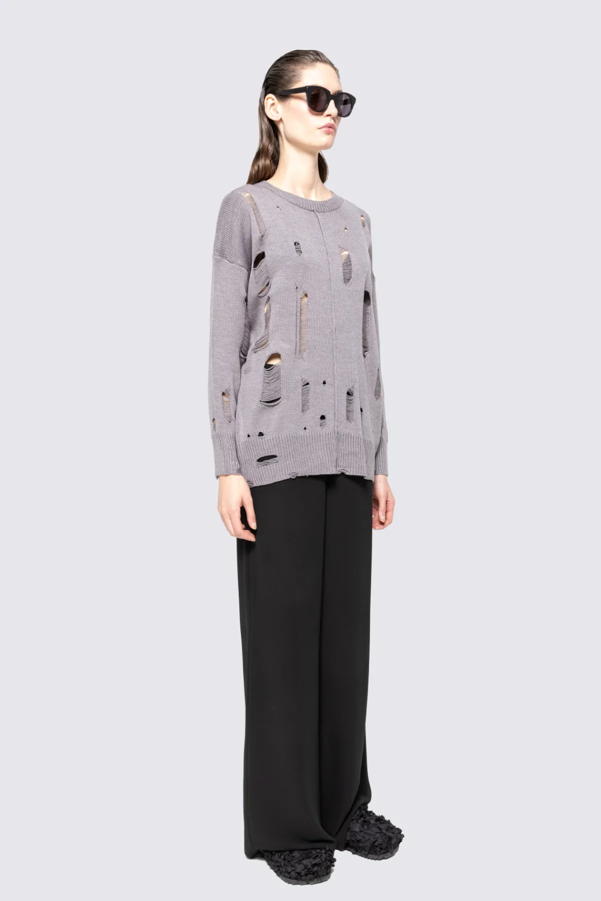 Hot Ripped knited sweater Knitwear