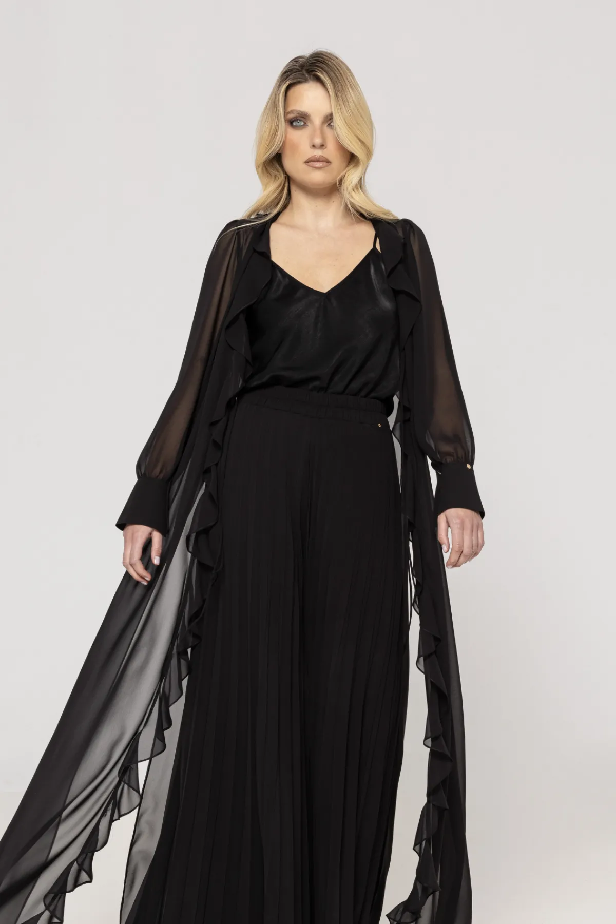 Best Sale Ruffed maxi top Tops