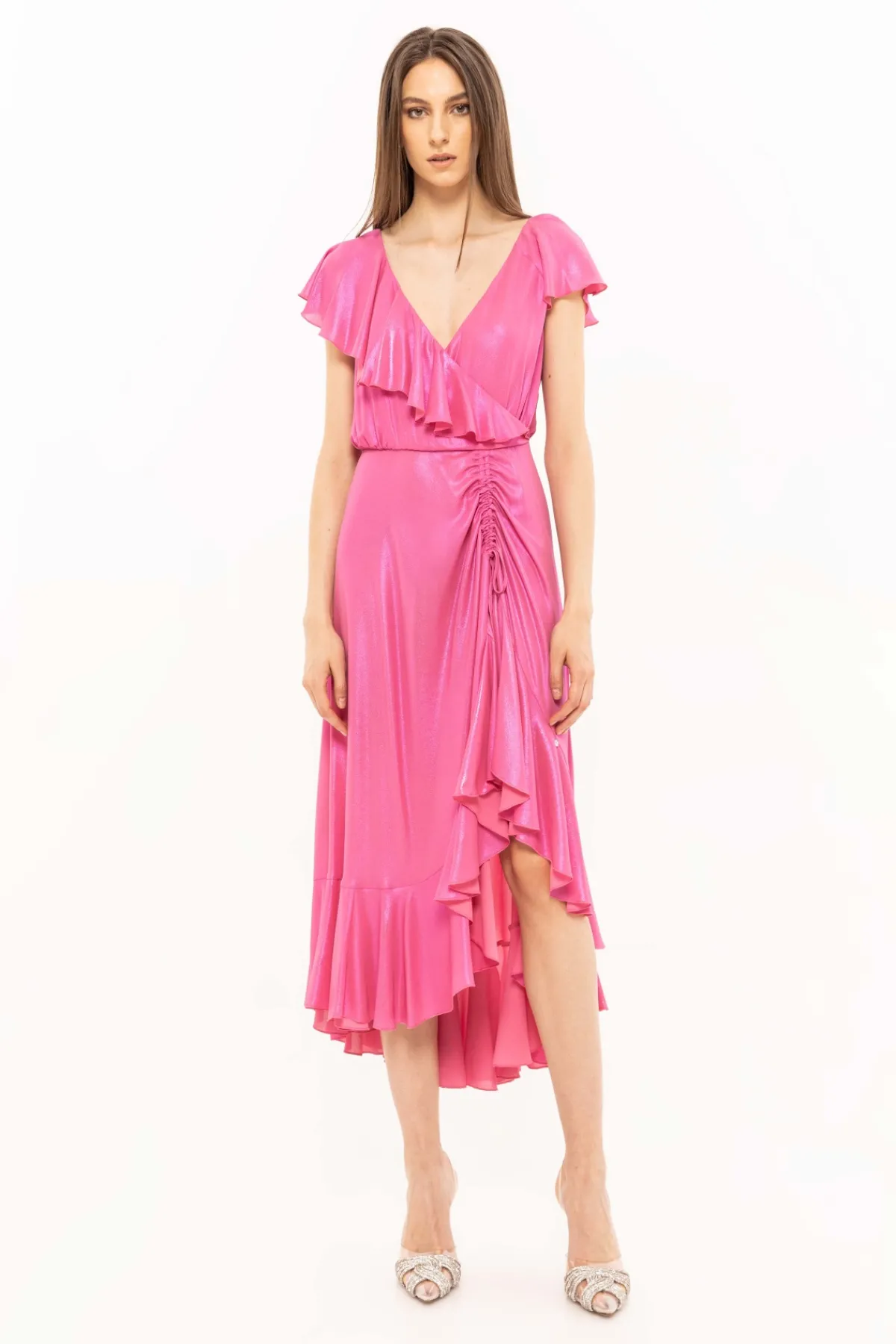 New Ruffle trim midi dress Dresses