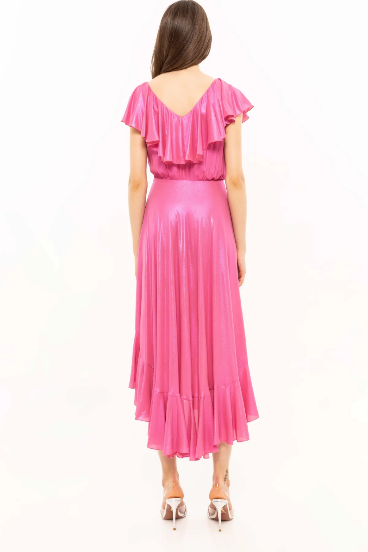 New Ruffle trim midi dress Dresses