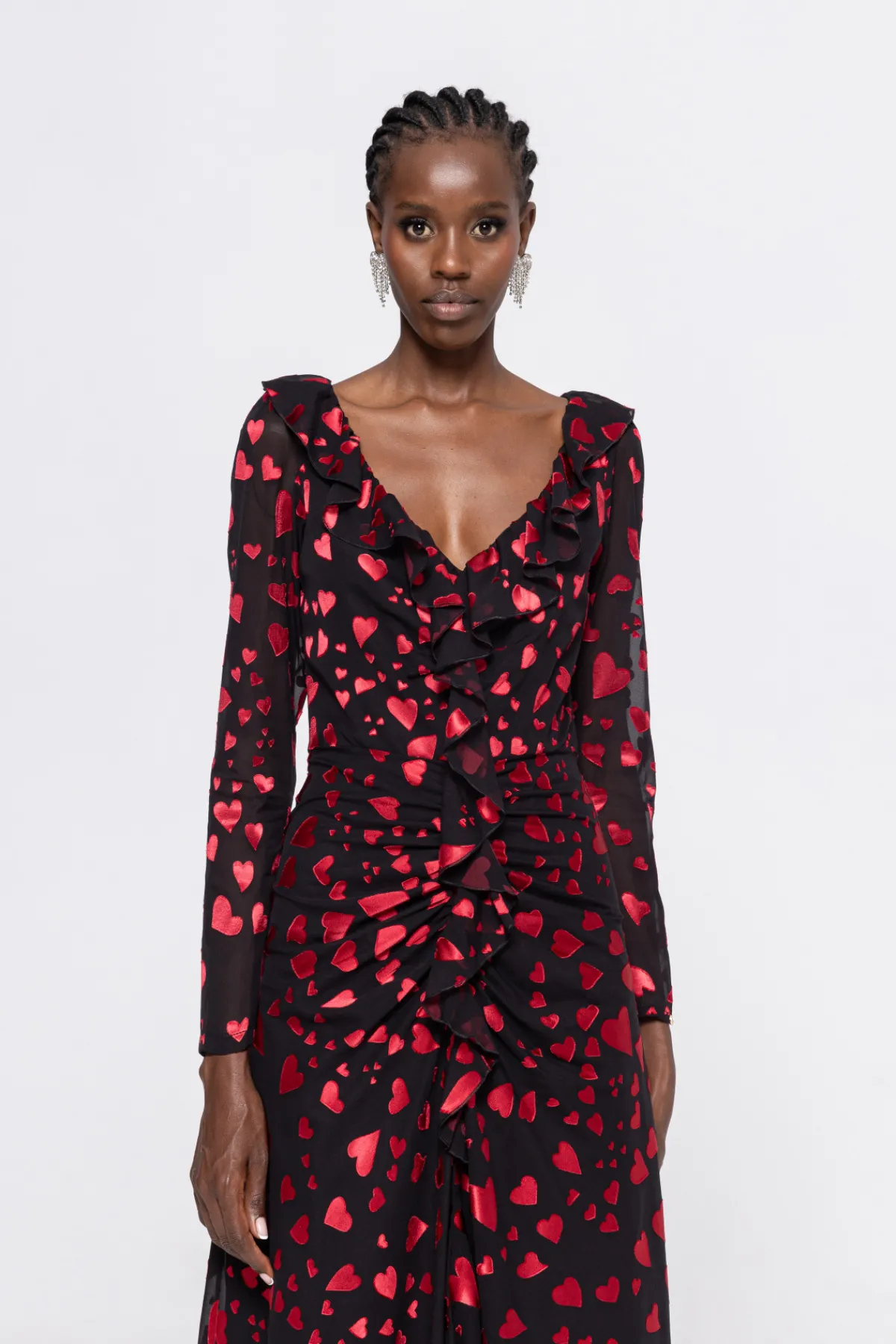 Shop Ruffled midi dress Dresses