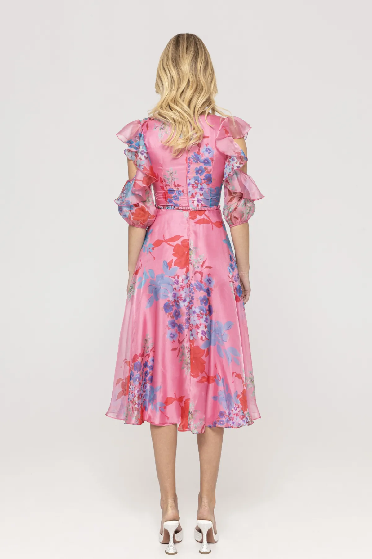 Flash Sale Ruffled organza midi dress Dresses