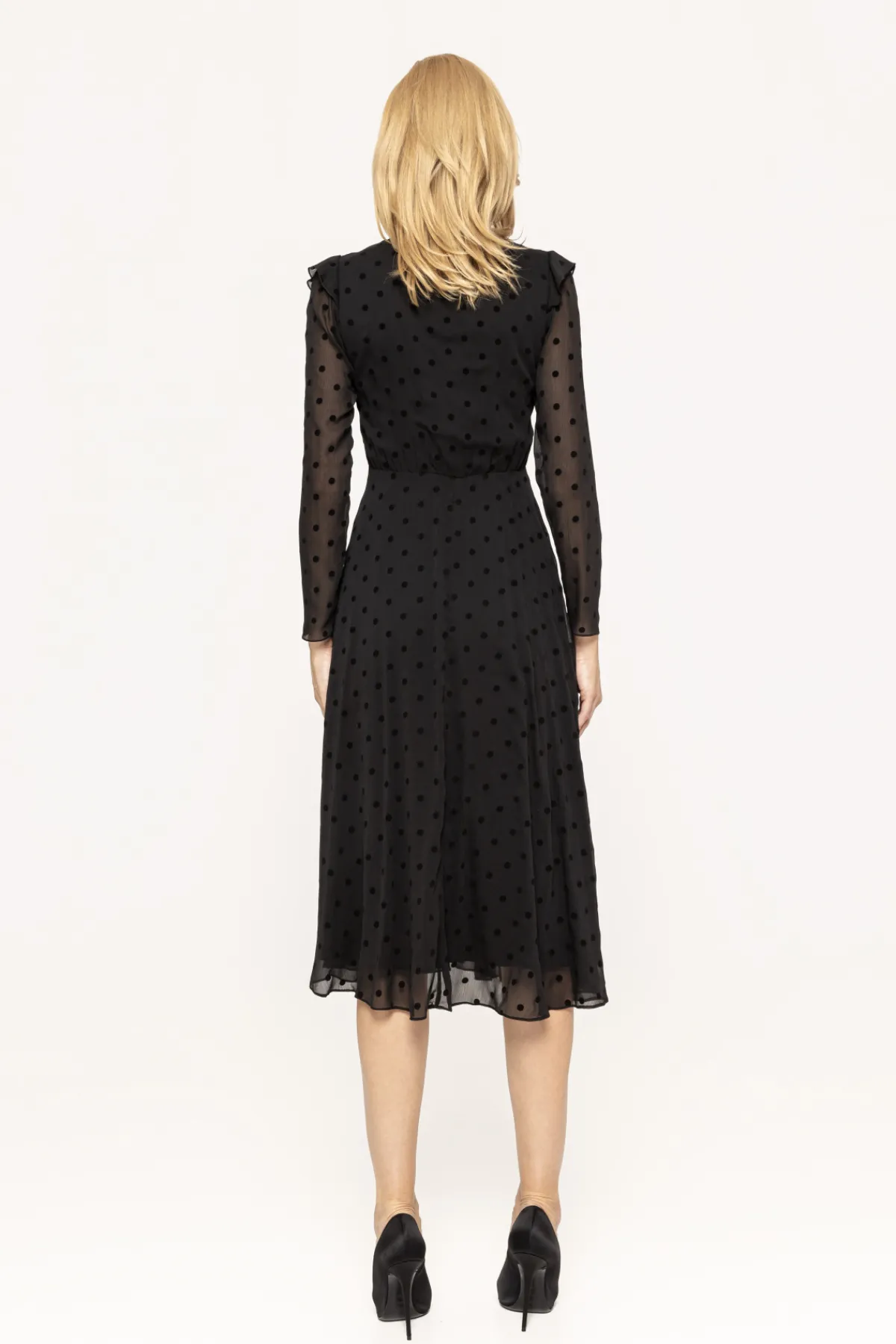 Sale Ruffled polka-dot midi dress Dresses