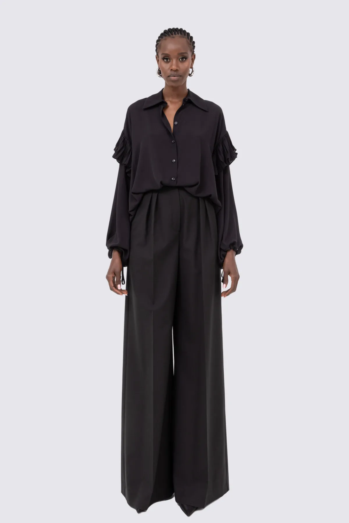 Hot Ruffled shirt Tops