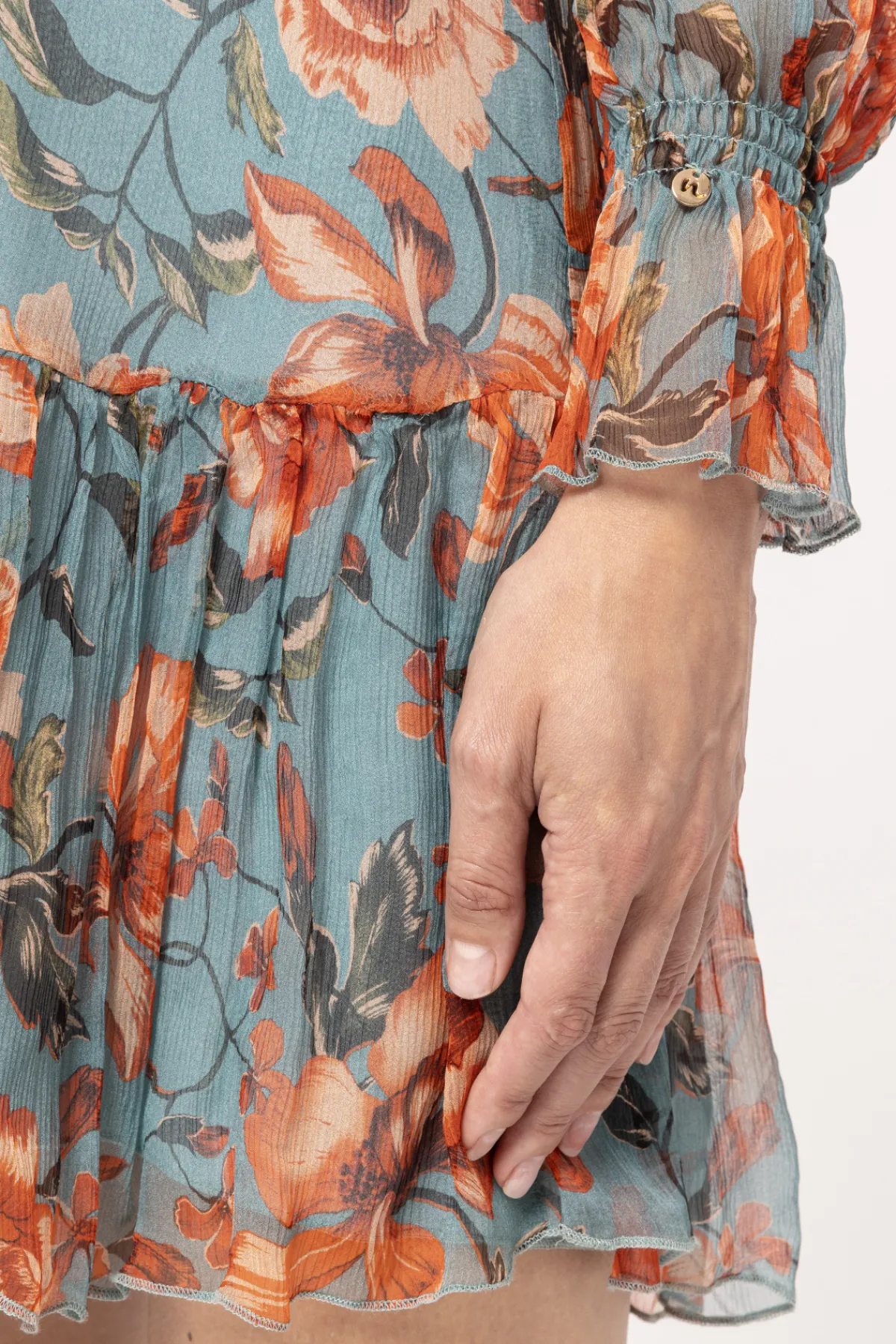 New Ruffled silk midi dress Dresses