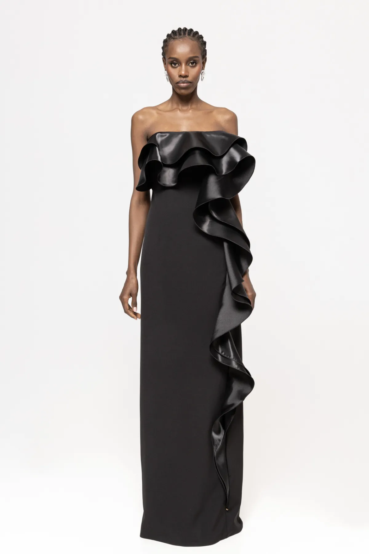 Hot Ruffled taffeta maxi dress Dresses