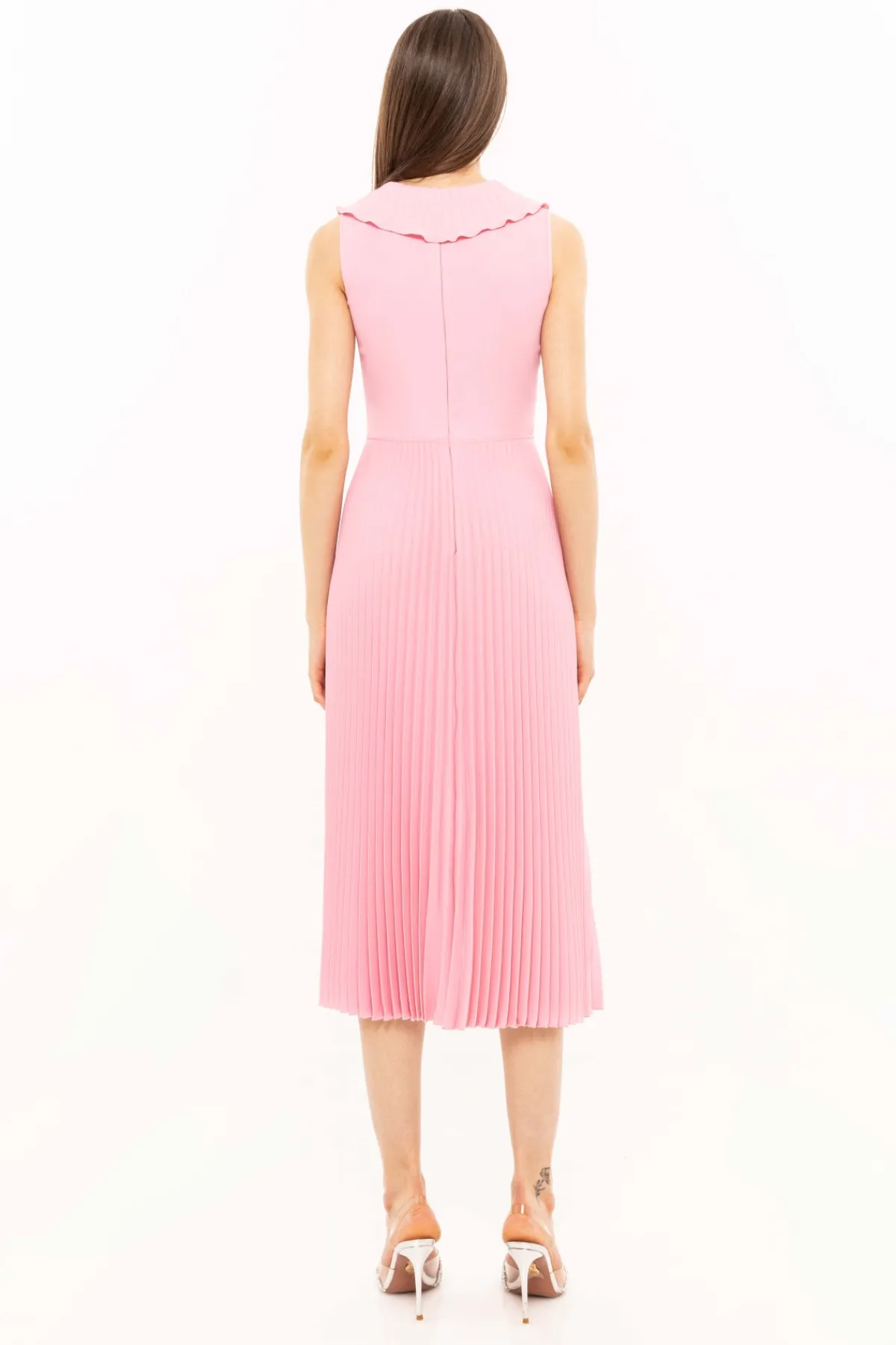 Discount Ruffle-detail pleated midi dress Dresses