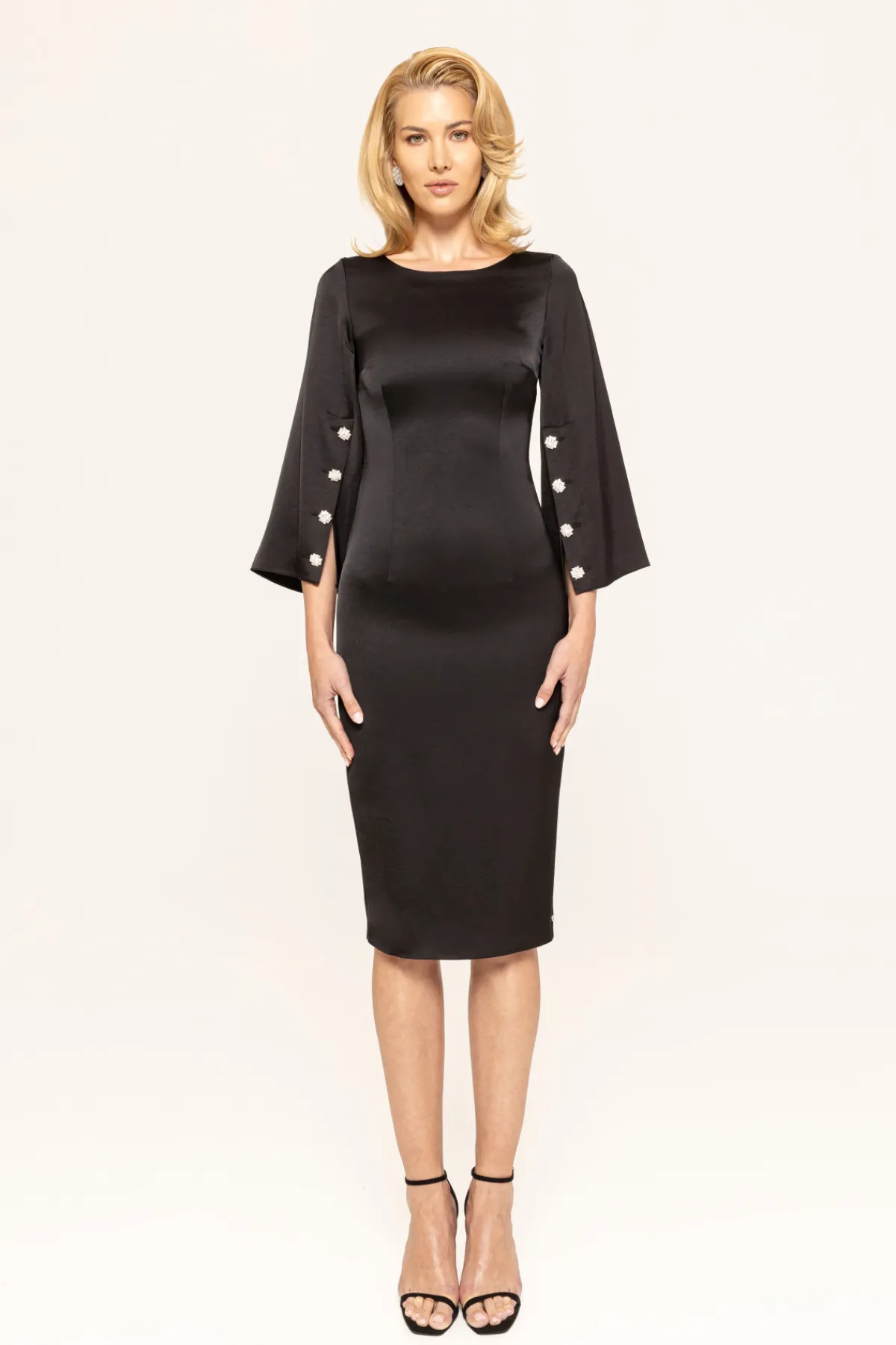 Flash Sale Satin effect viscose dress Dresses