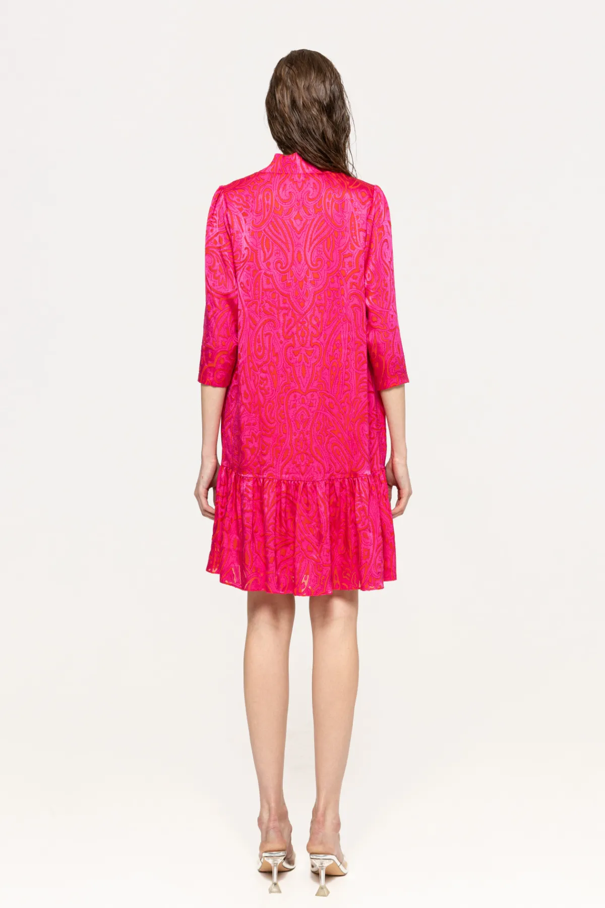 Best Sale Scarf detail viscose midi dress Dresses