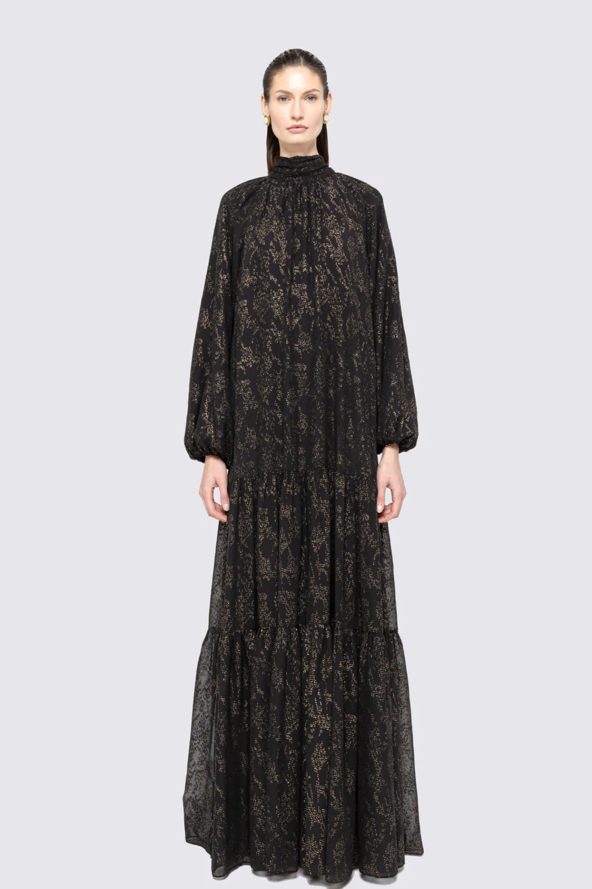 Cheap Scarf-detail chiffon maxi dress Dresses