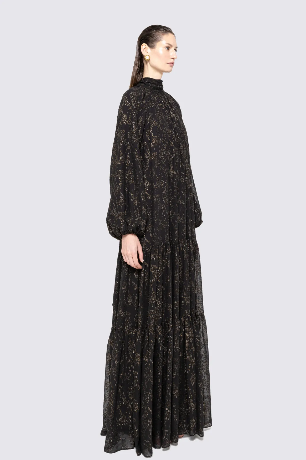 Cheap Scarf-detail chiffon maxi dress Dresses