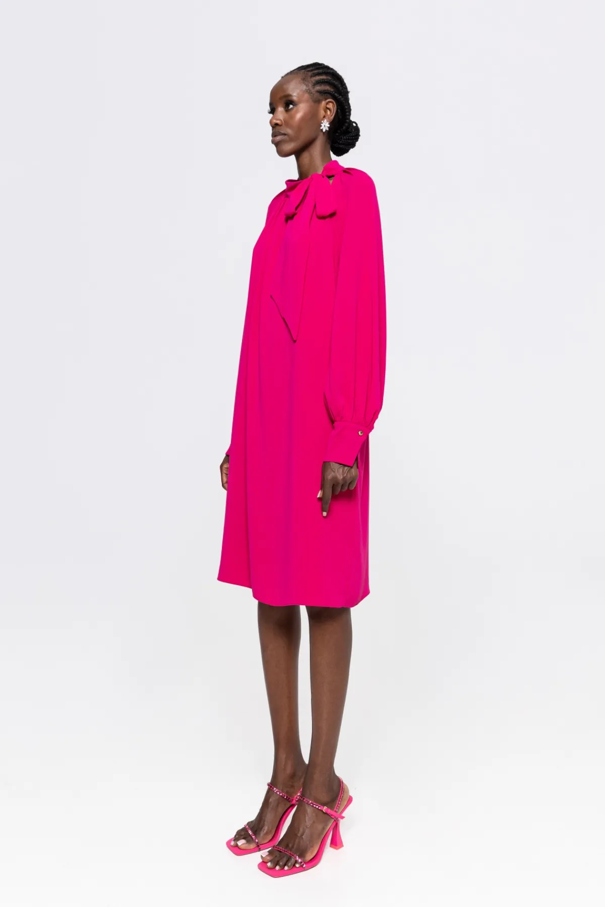 Outlet Scarf-detail midi dress Dresses