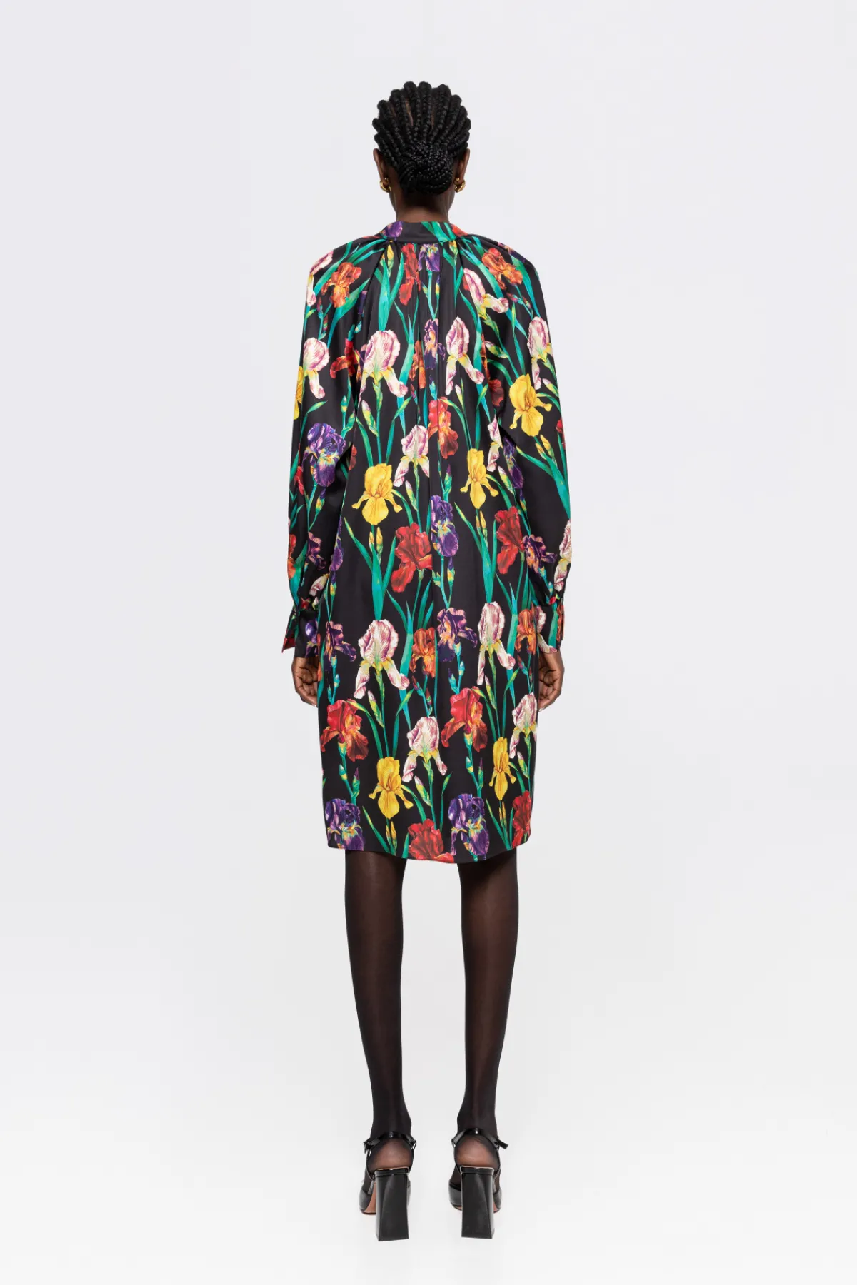 Online Scarf-detail satin midi dress Dresses