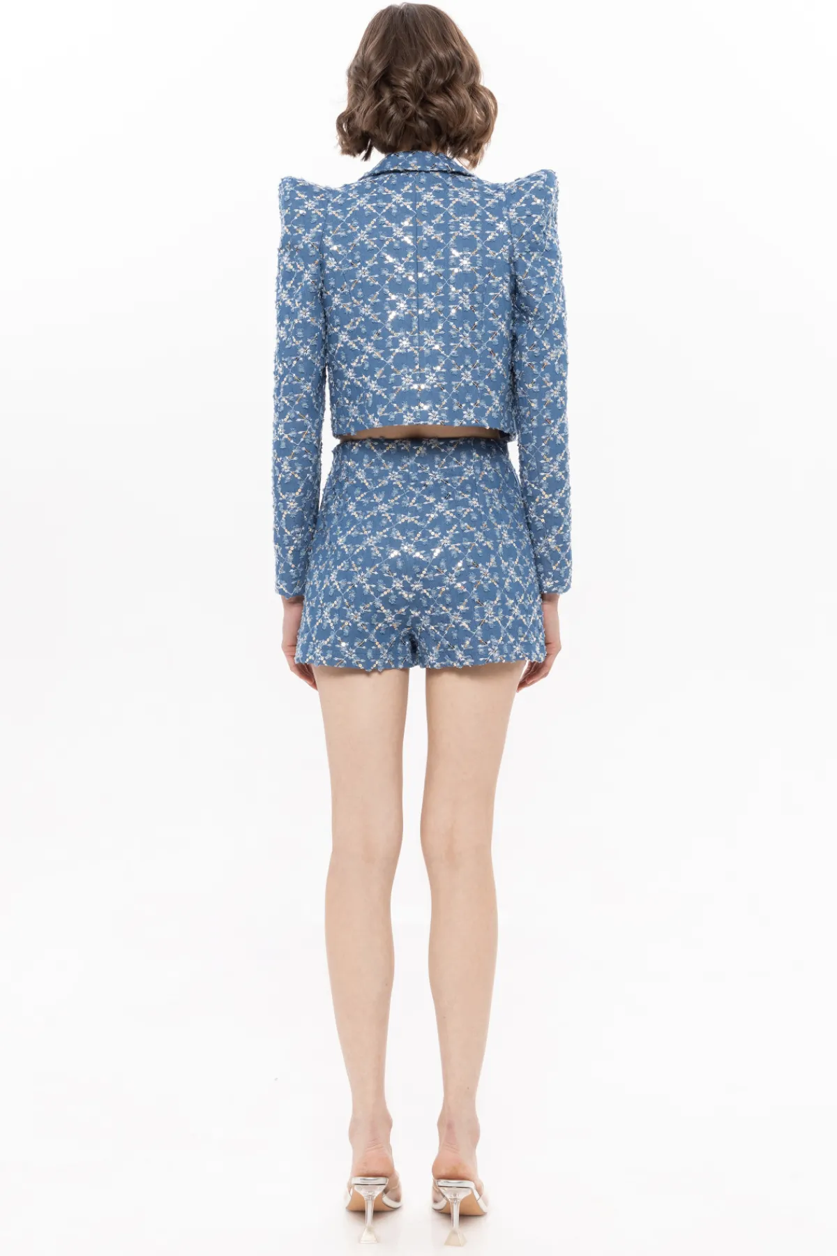 Hot Sequined denim shorts Denim | Pants