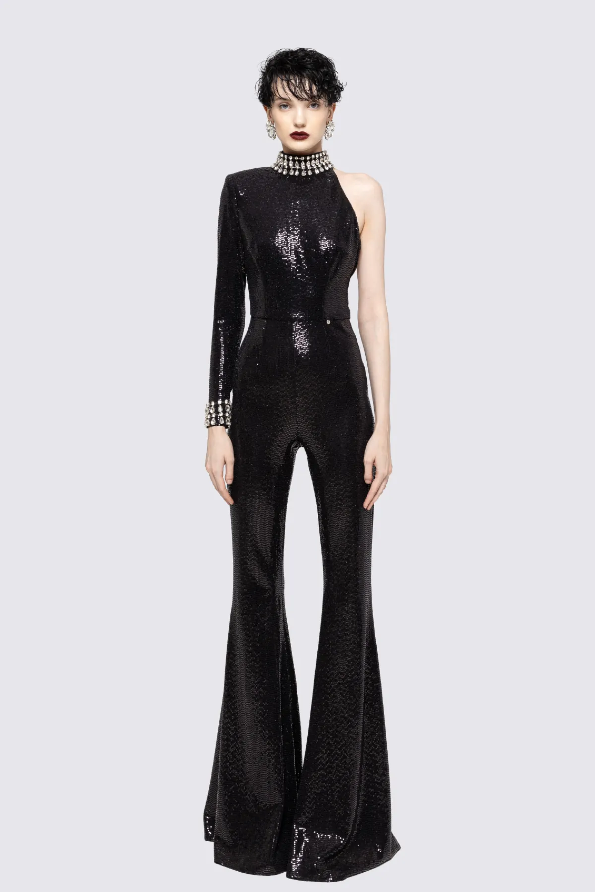 Flash Sale Sequined flare jumpsuit Jumpsuits