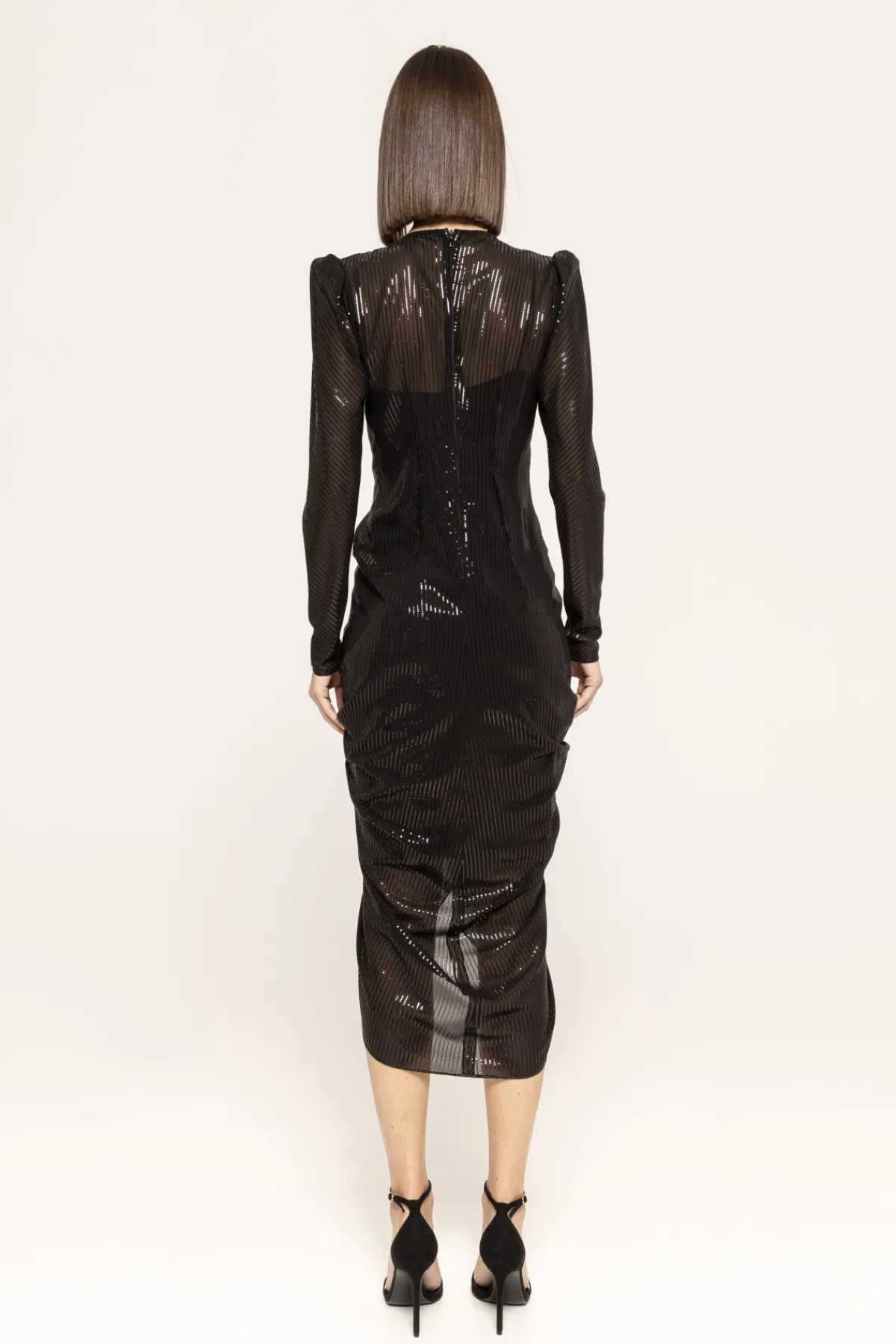 Cheap Sequin-embellished midi dress Dresses