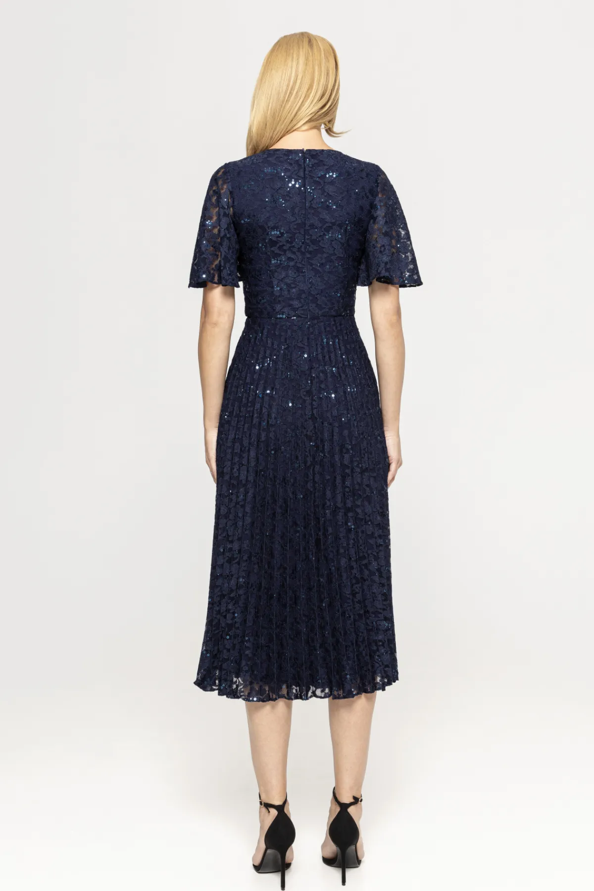 Cheap Sequinned lace midi dress Dresses