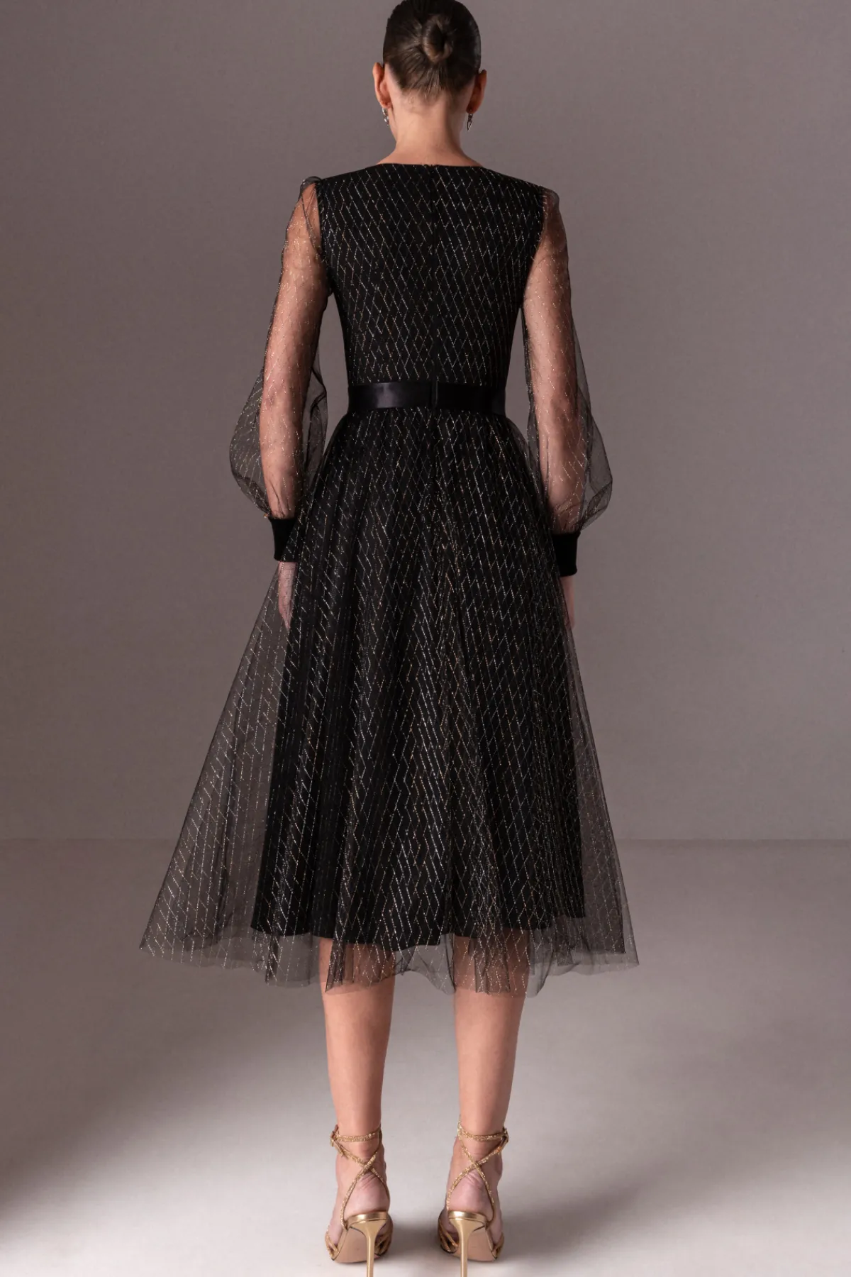 Flash Sale Shiny thread tulle dress Dresses