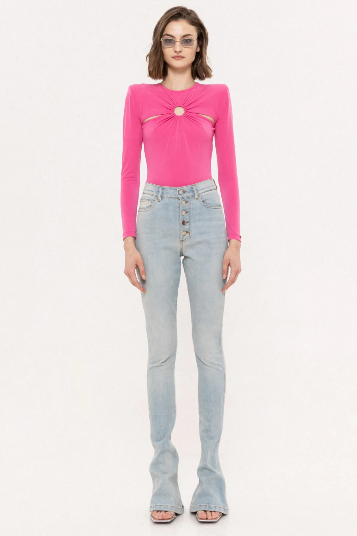 Online Shoulder-pads bodysuit Body