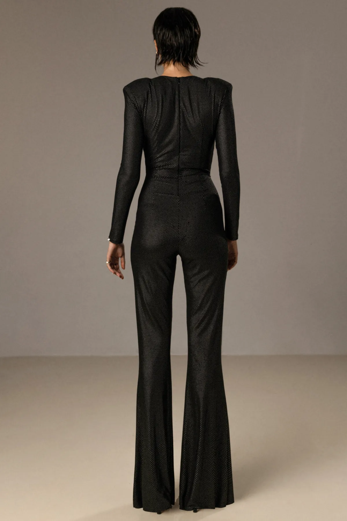 Store Shoulder-pads flare jumpsuit Jumpsuits