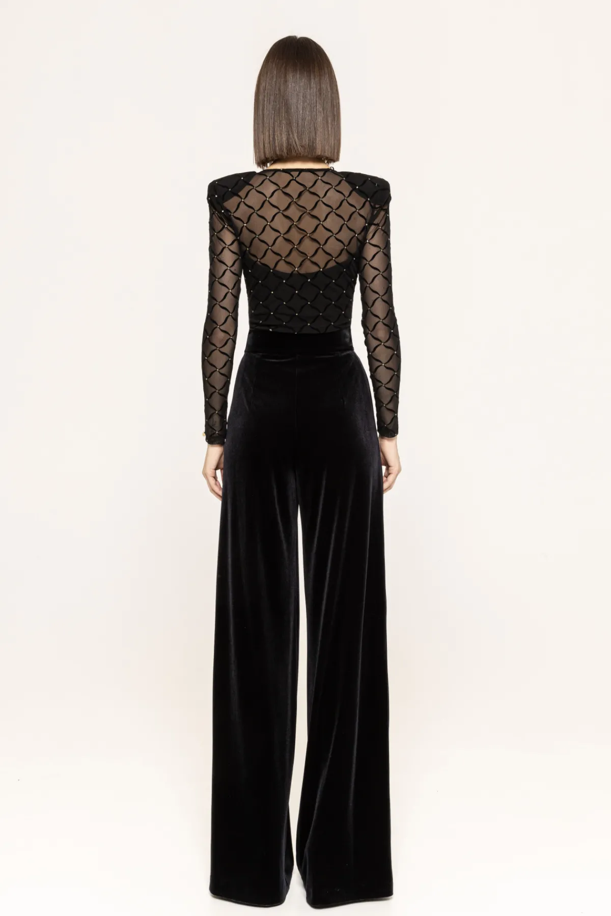 Best Shoulder-pads tulle bodysuit Body