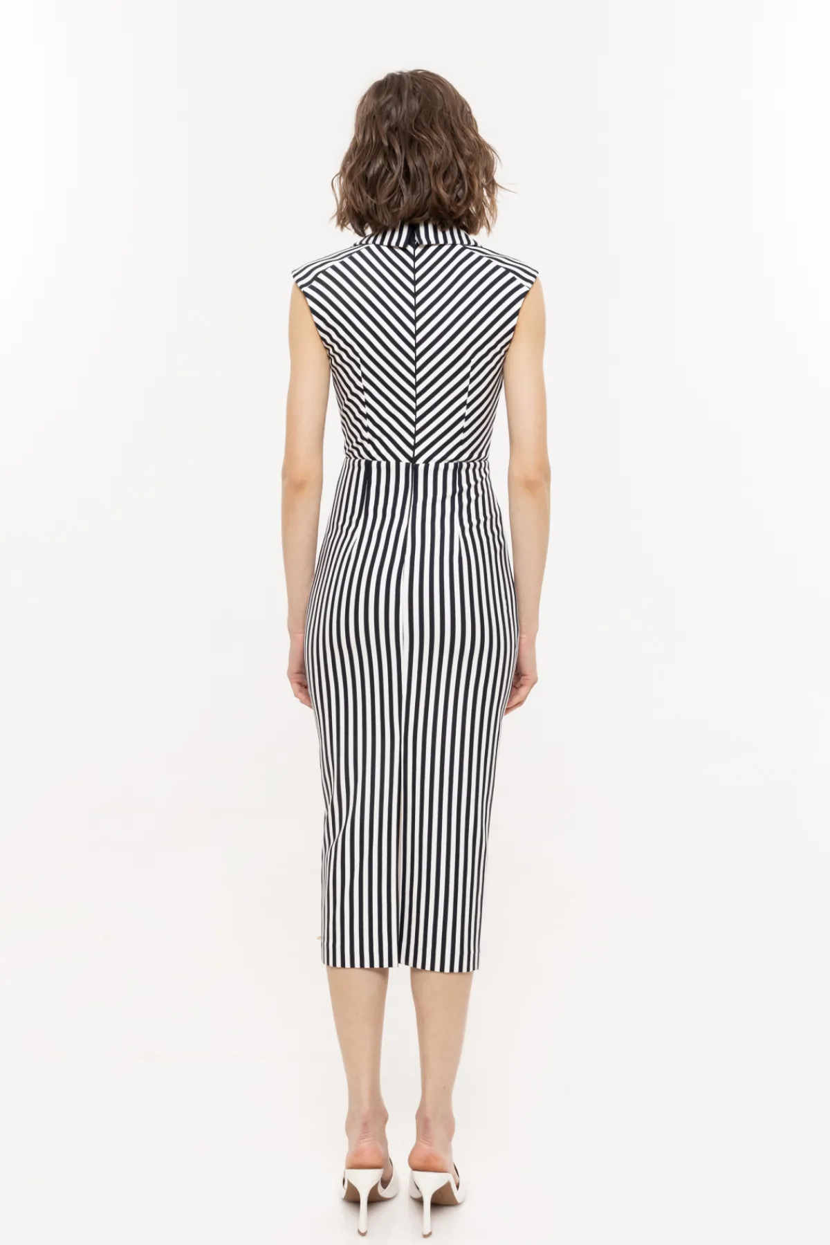Best Shouldr-pads viscose dress Dresses