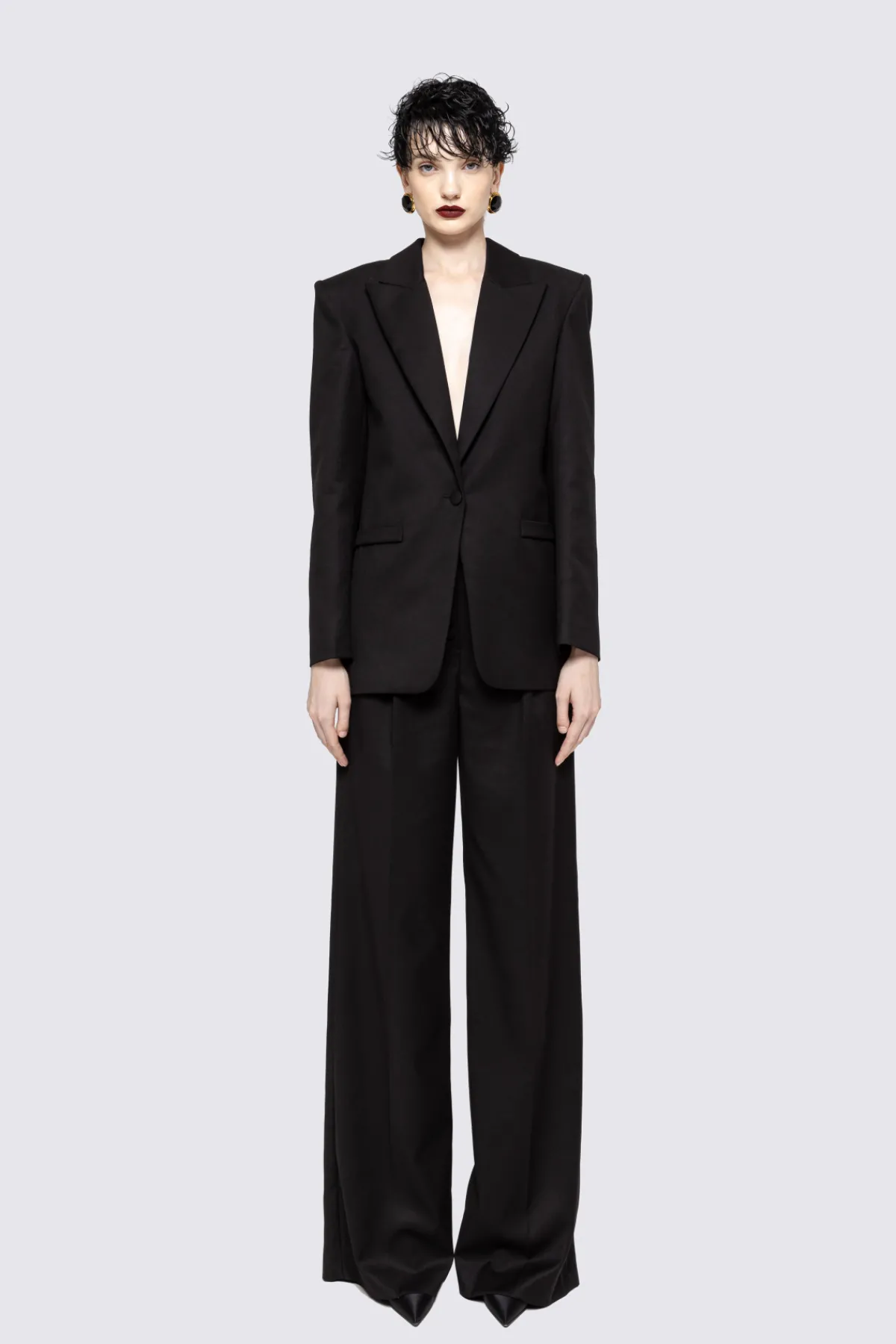 Fashion Single-breasted fitted blazer Jackets