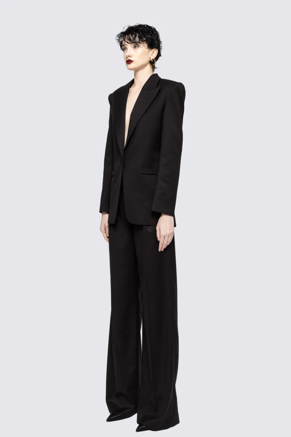 Fashion Single-breasted fitted blazer Jackets