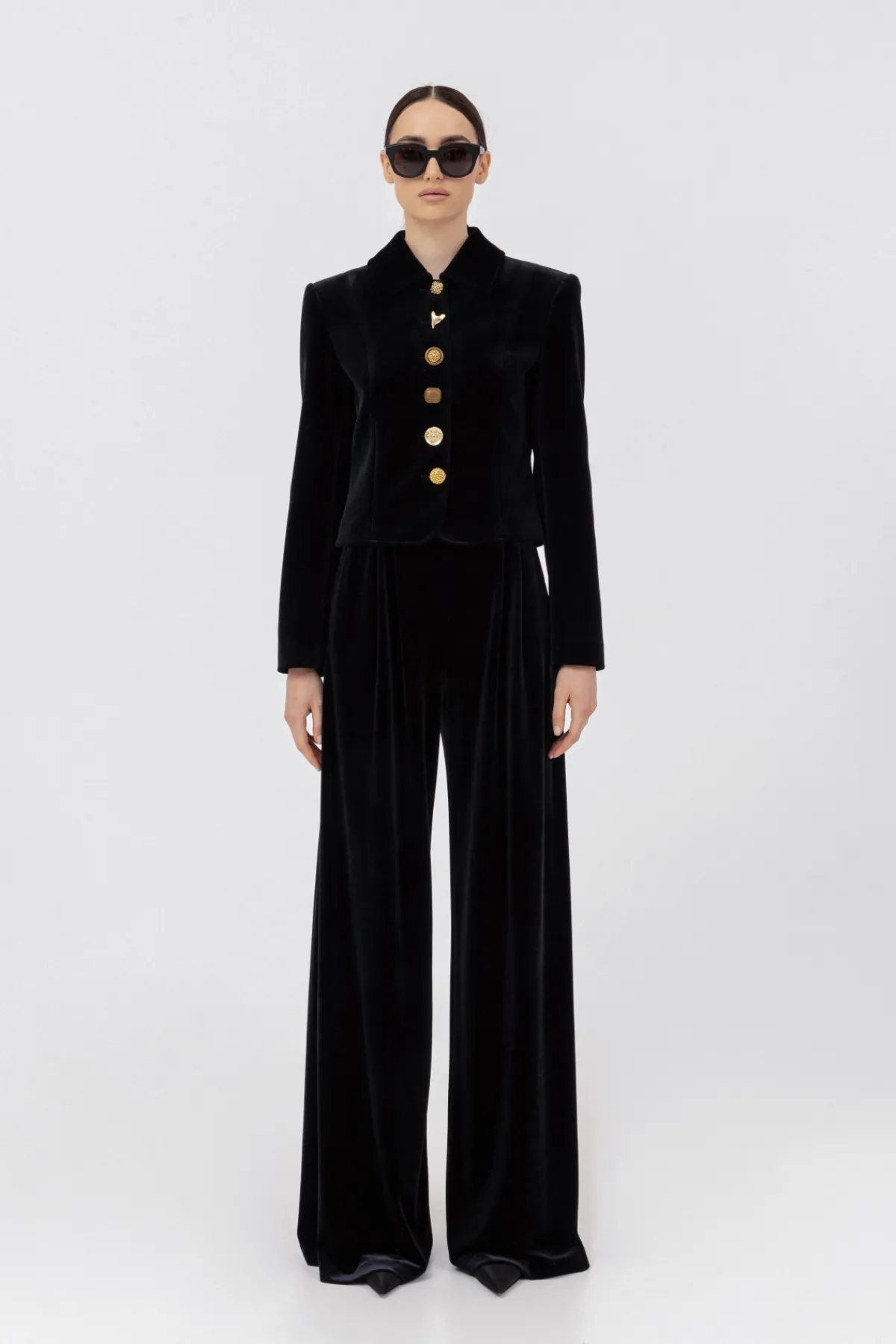 New Single-breasted velvet jacket Jackets