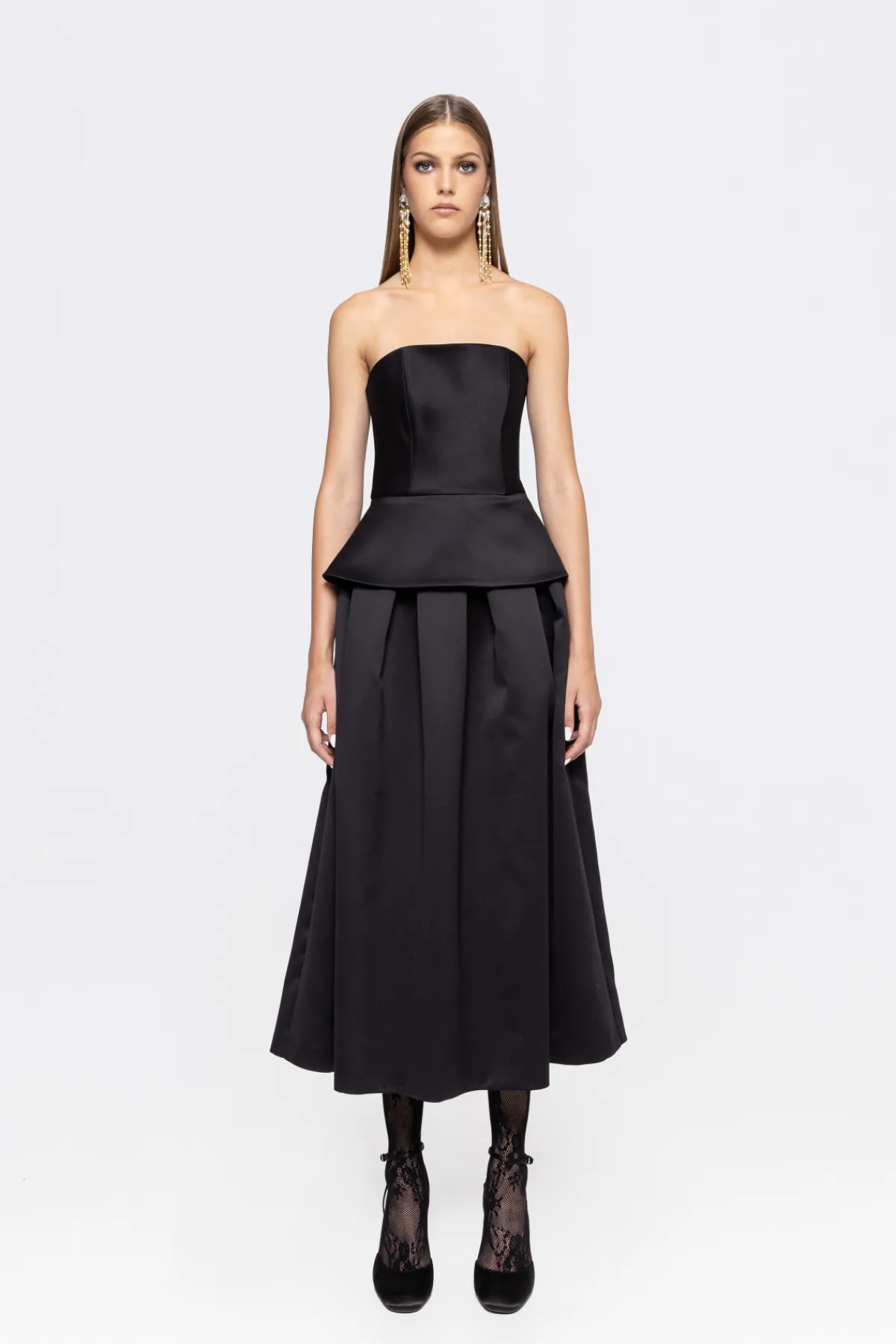 New Sleeveless taffeta corset top Tops