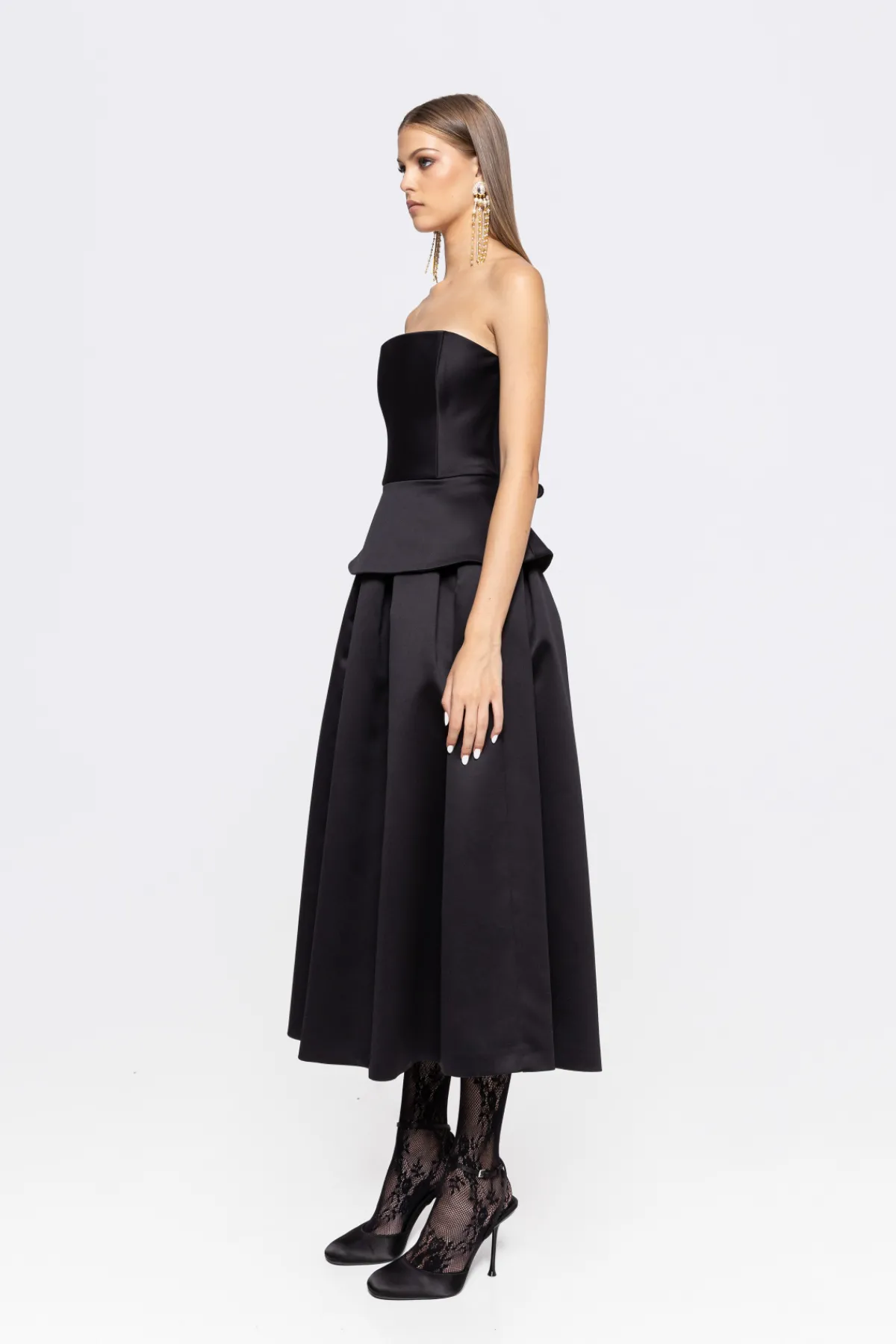 New Sleeveless taffeta corset top Tops