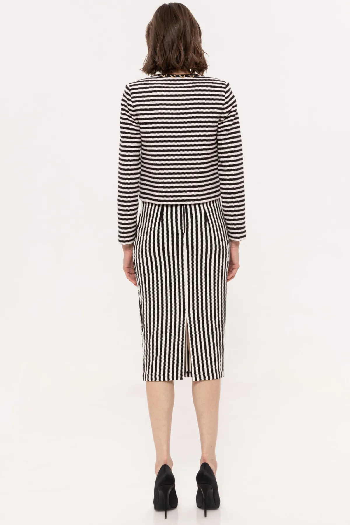 Outlet Striped cotton skirt Skirts