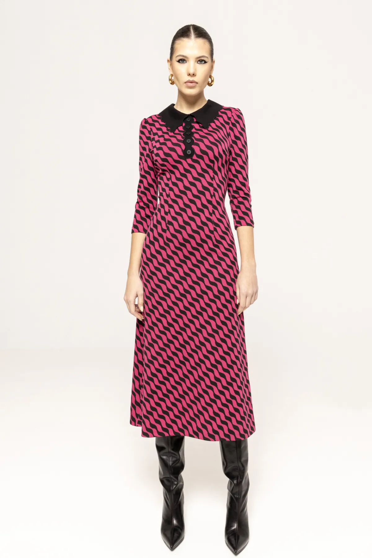 Hot Striped knitted dress Dresses