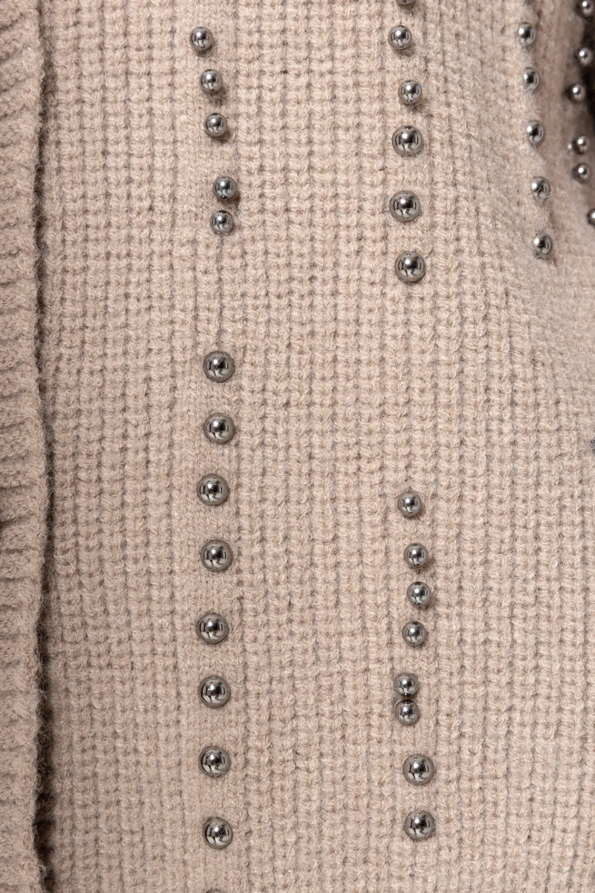 Fashion Studded knitted cardigan Knitwear