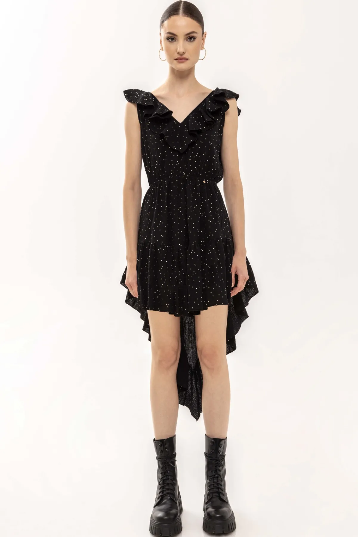 Cheap Stud-embellished cotton dress Dresses