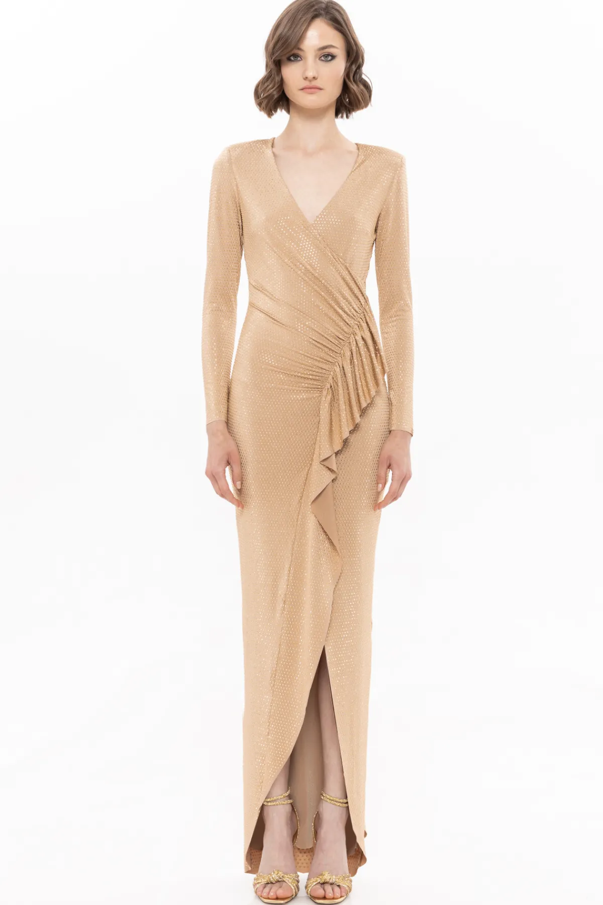 Shop Stud-embellished maxi dress Dresses