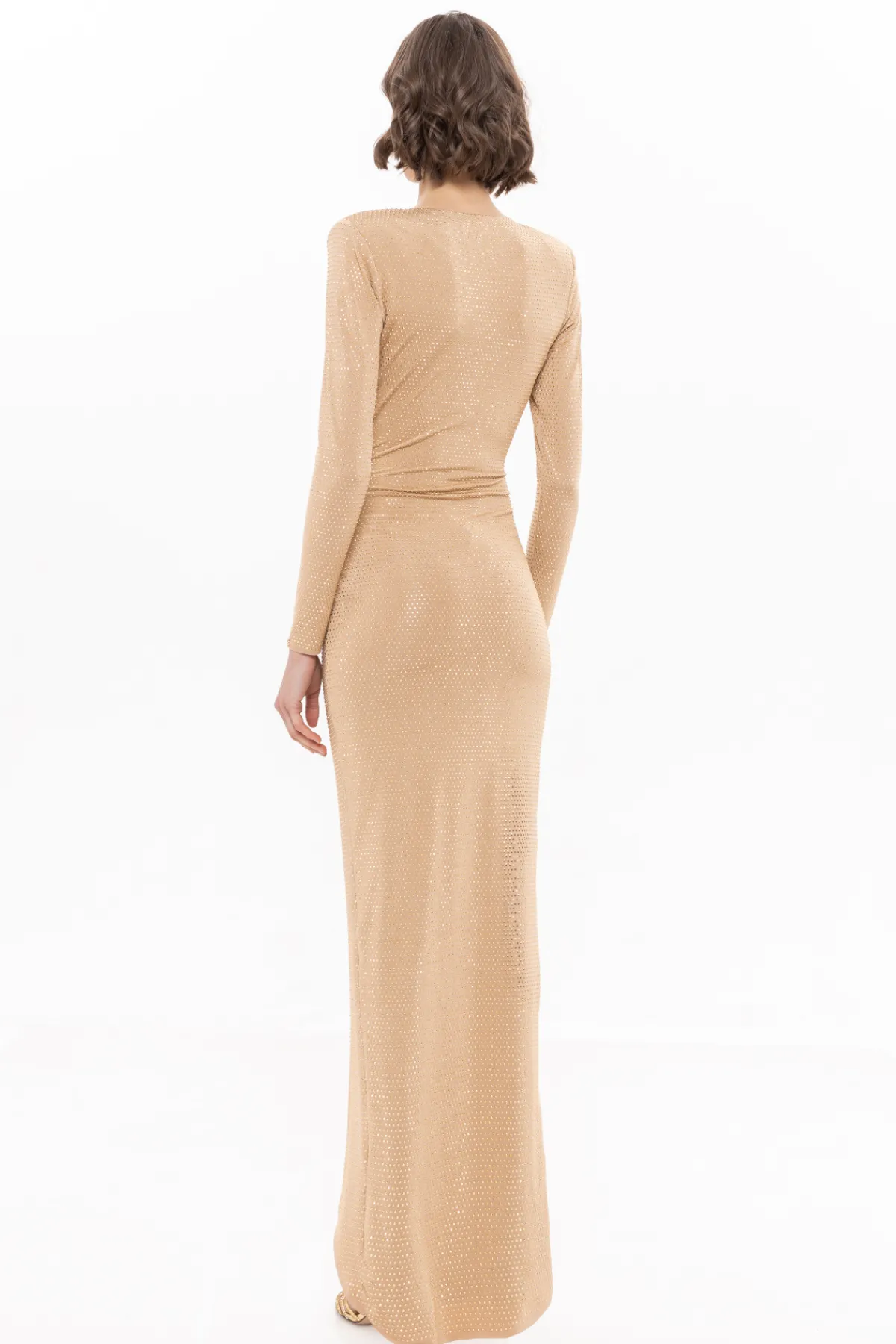 Shop Stud-embellished maxi dress Dresses