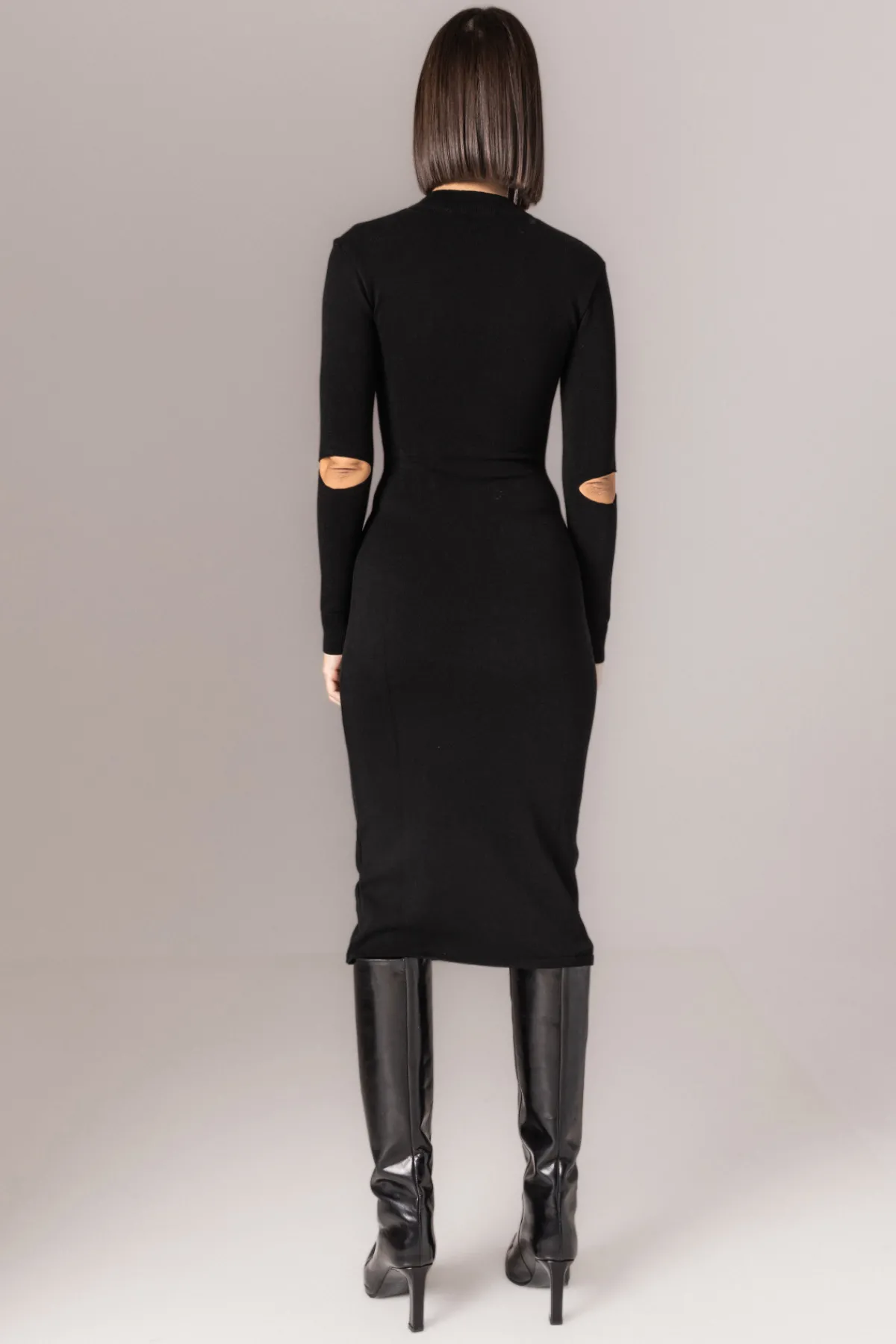 Fashion Turtleneck knitted dress Dresses