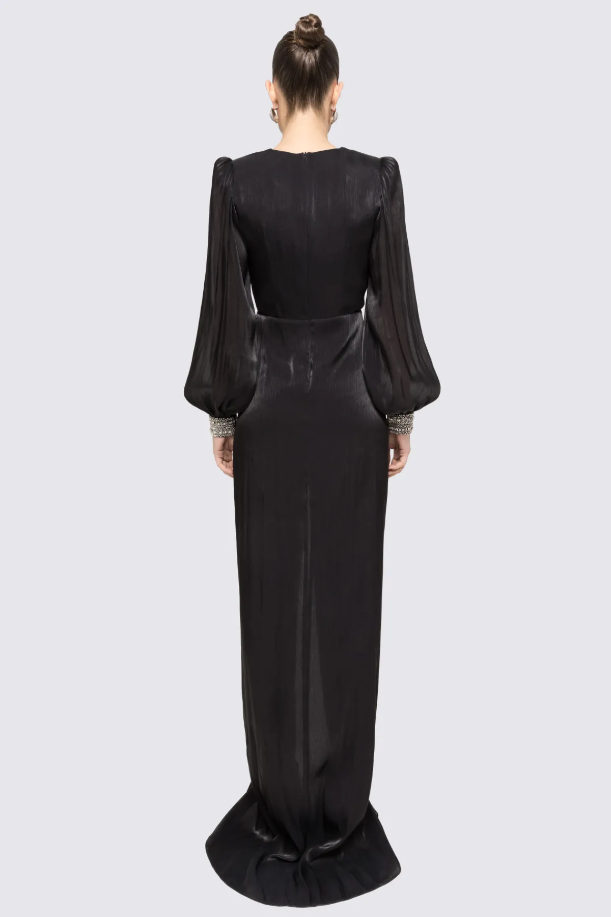 Fashion Twist-detail chiffon maxi dress Dresses