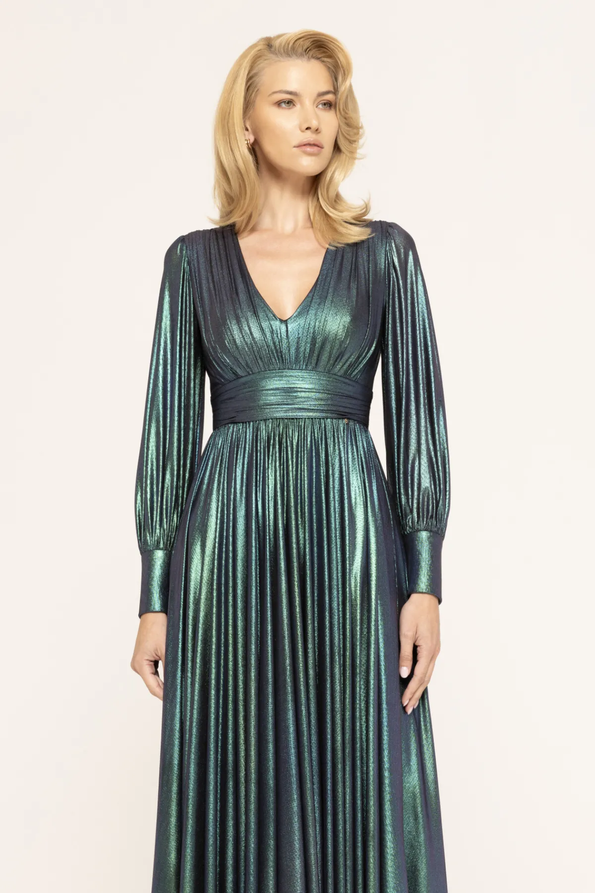 Store V-neck lamé dress Dresses