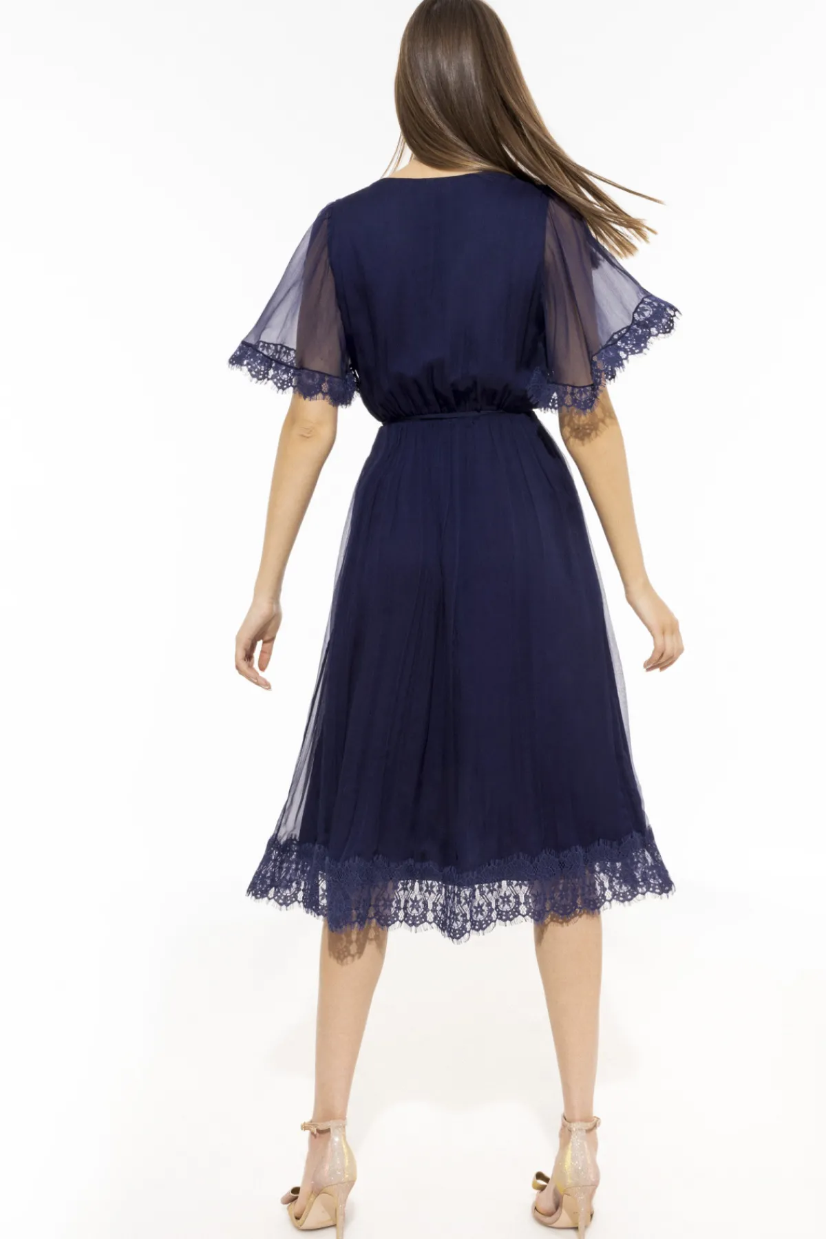 Discount V-neck silk midi dress Dresses