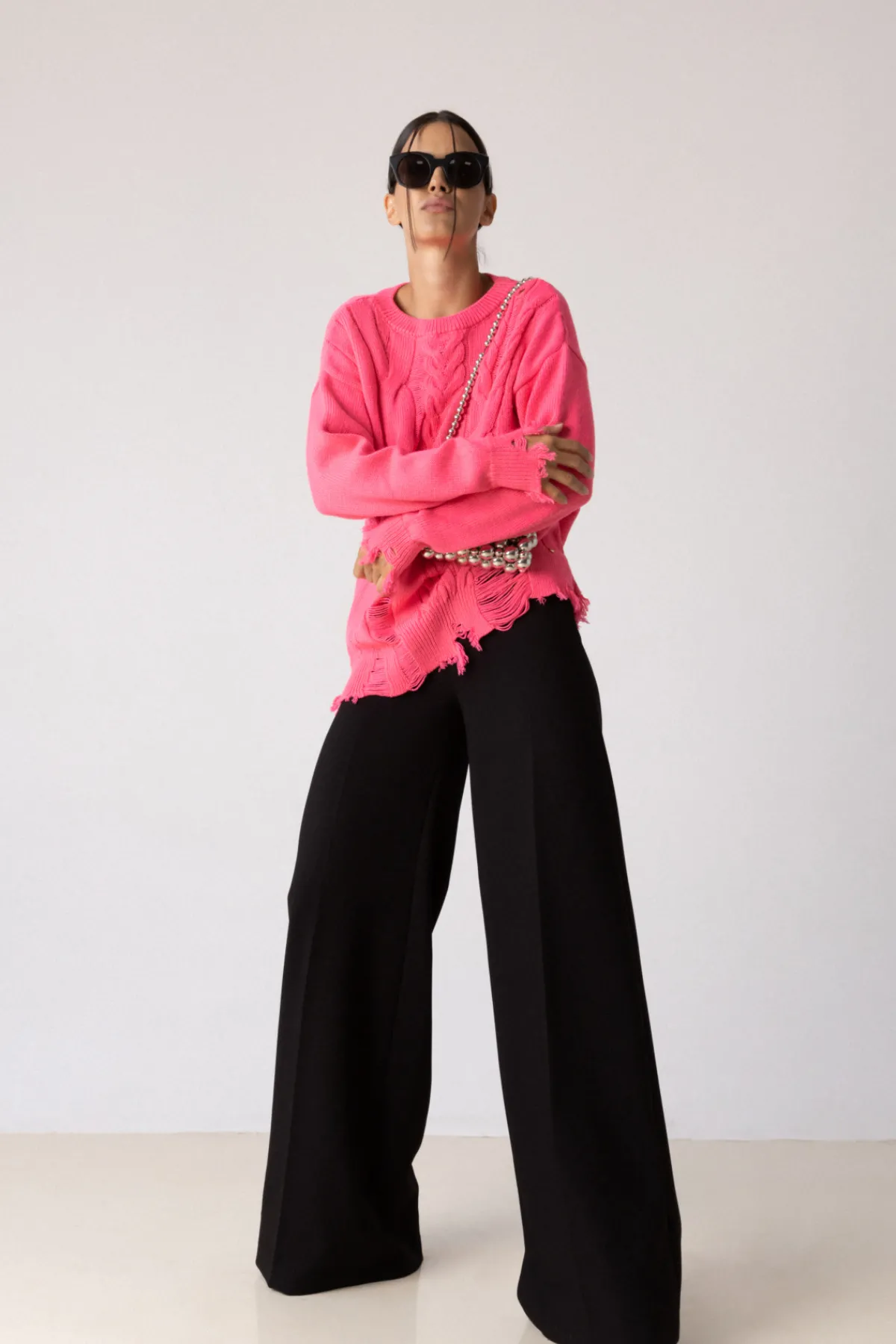 Hot Wool open knit sweater Knitwear