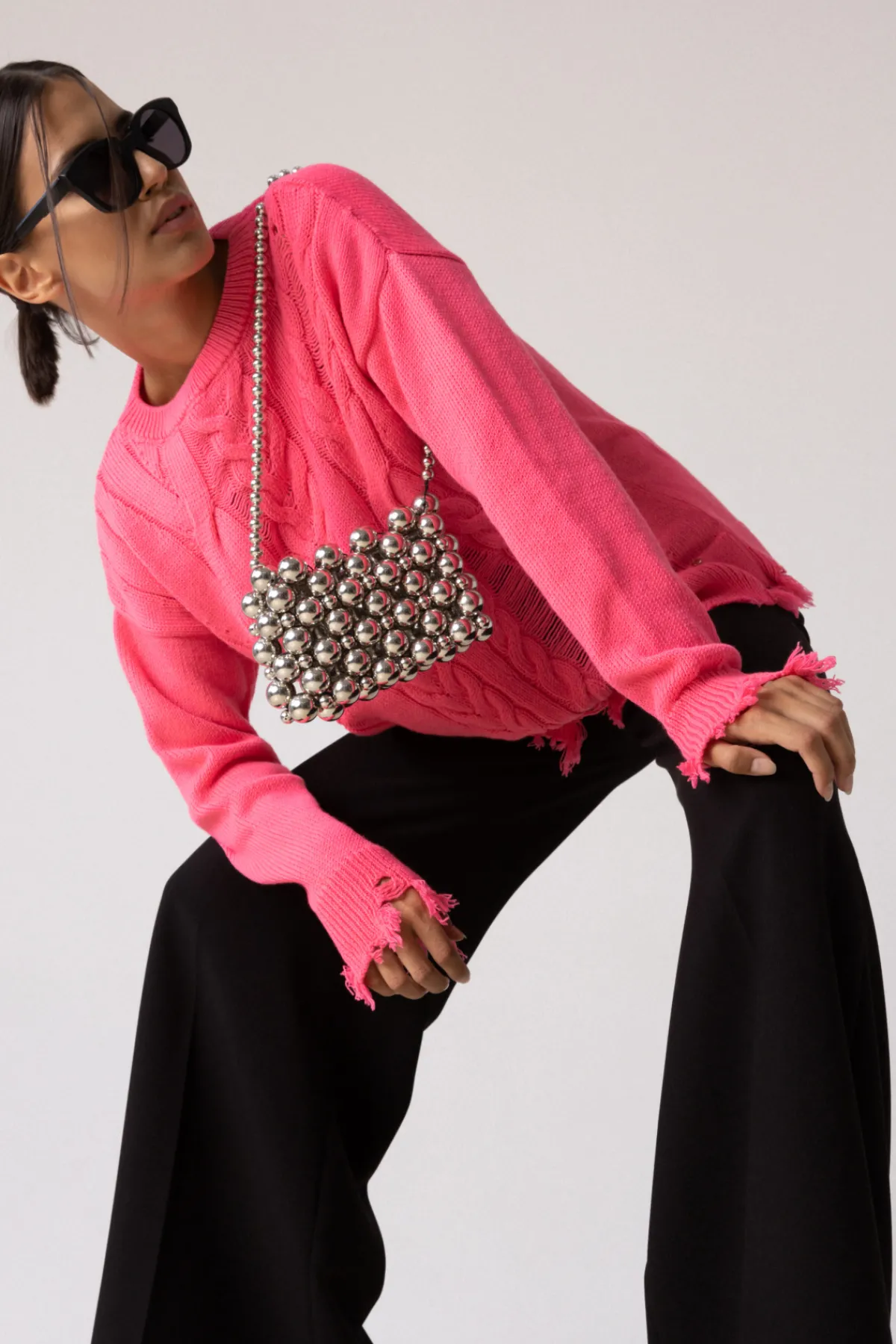 Hot Wool open knit sweater Knitwear