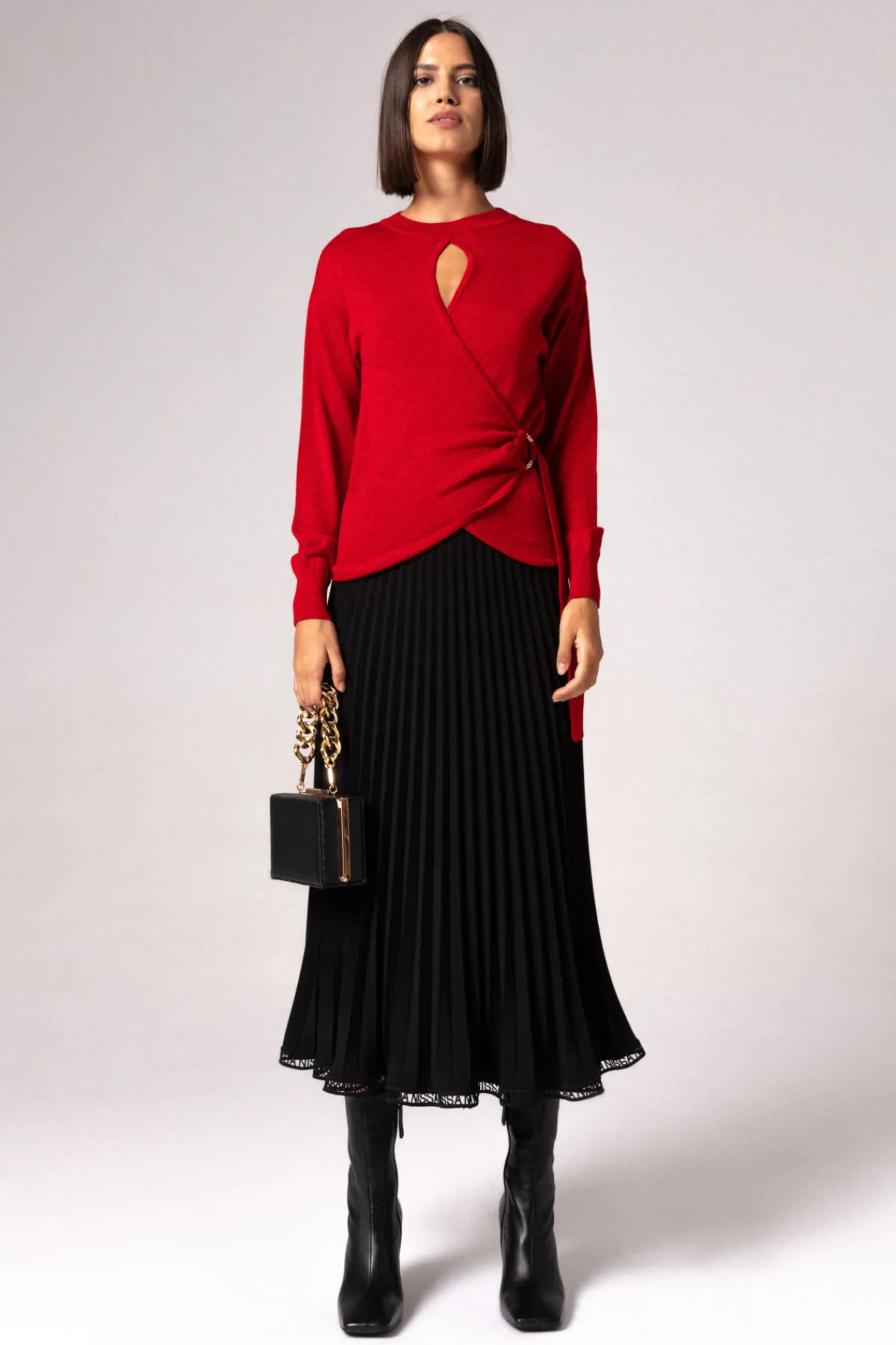 Clearance Wrap knitted top Knitwear
