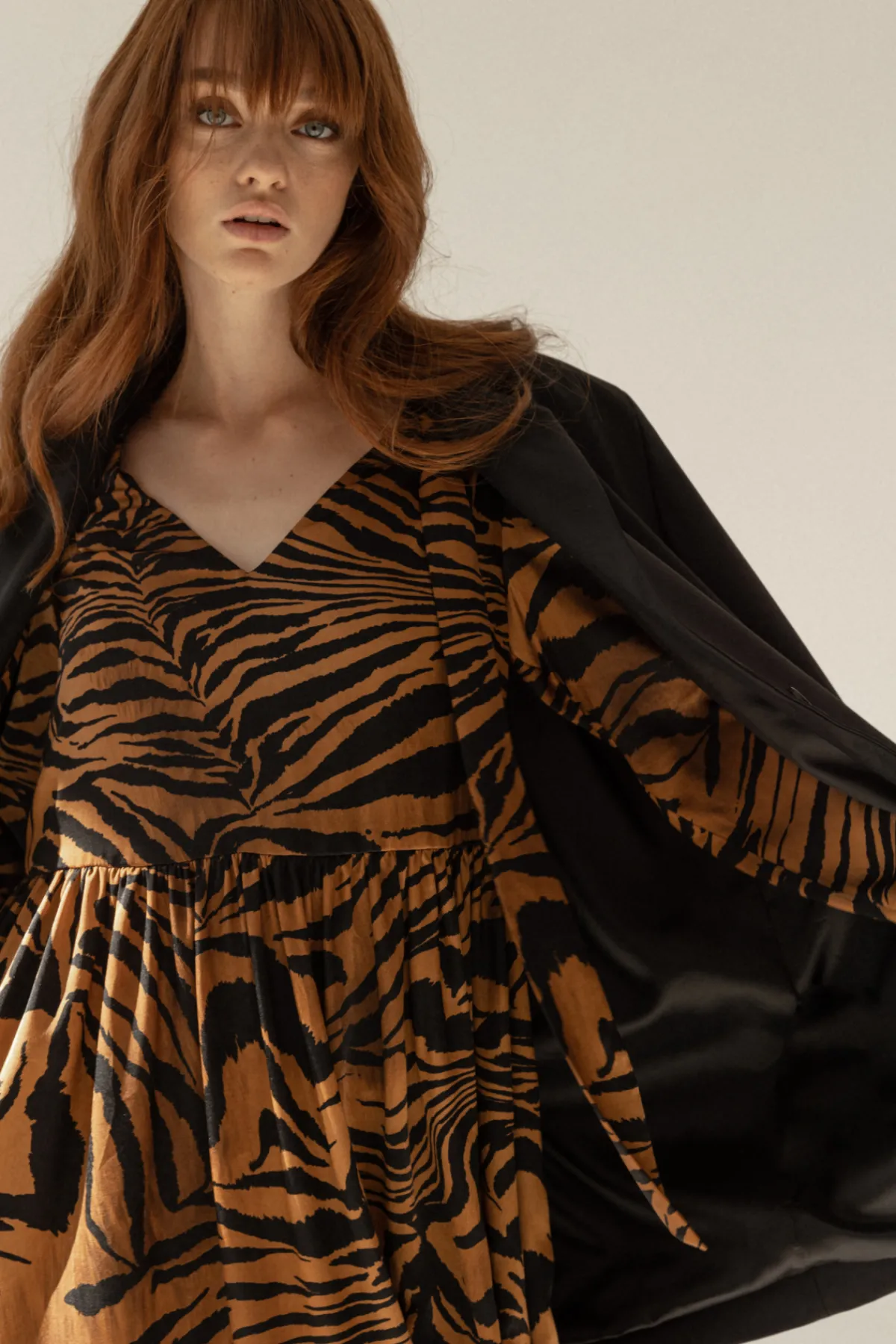 Best Zebra- satin dress Dresses