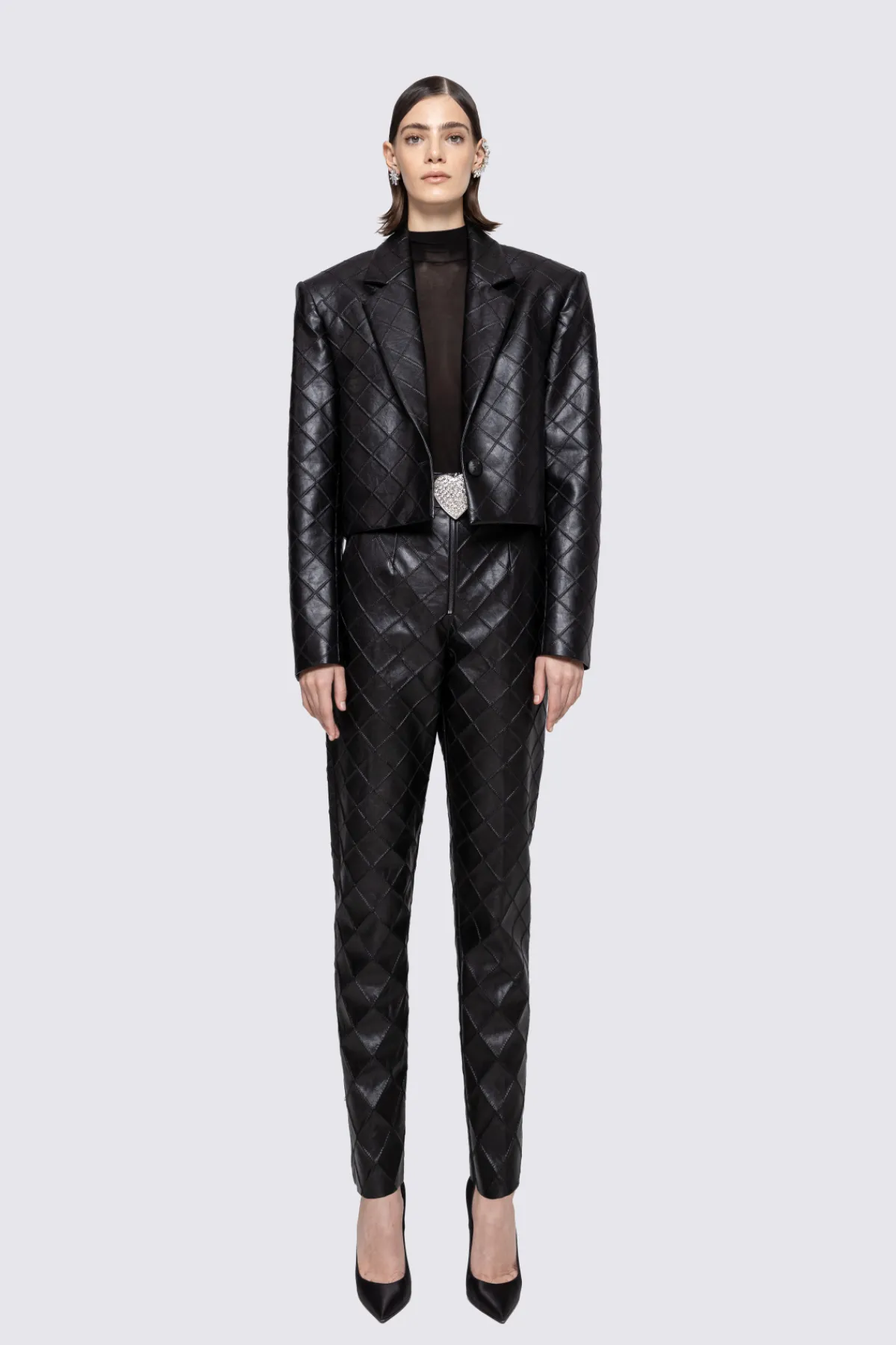 Cheap Zip-detail faux-leather pants Leather | Pants